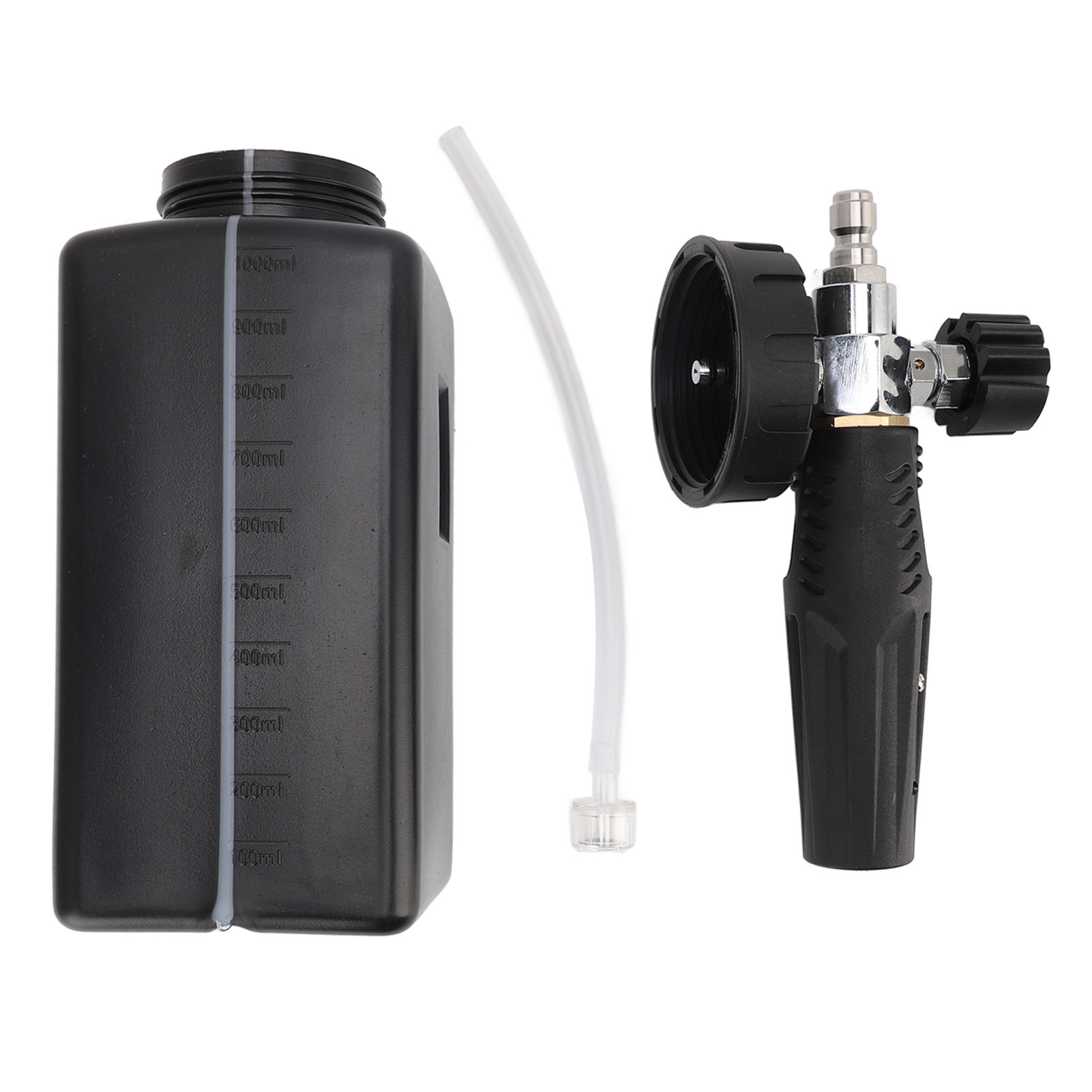 1000 Ml Hochdruck-schaumsprühgerät Für Auto, Gartenarbeit, Düngung Und Rasenreinigung, Schwarz