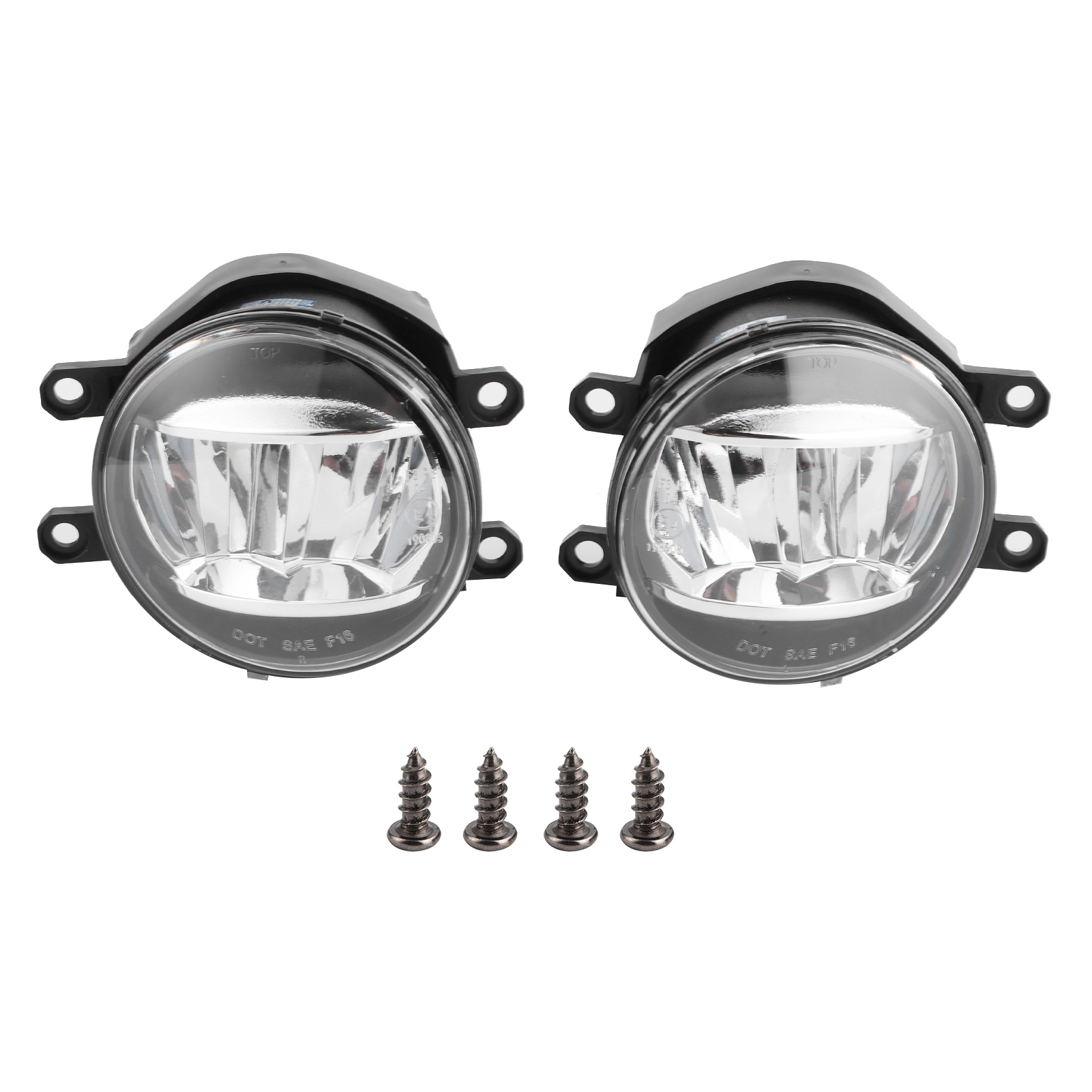Paar Led-nebelscheinwerfer, Klare Linse, Ip68 Wasserdicht, Universell Für Den Pkw-einsatz.