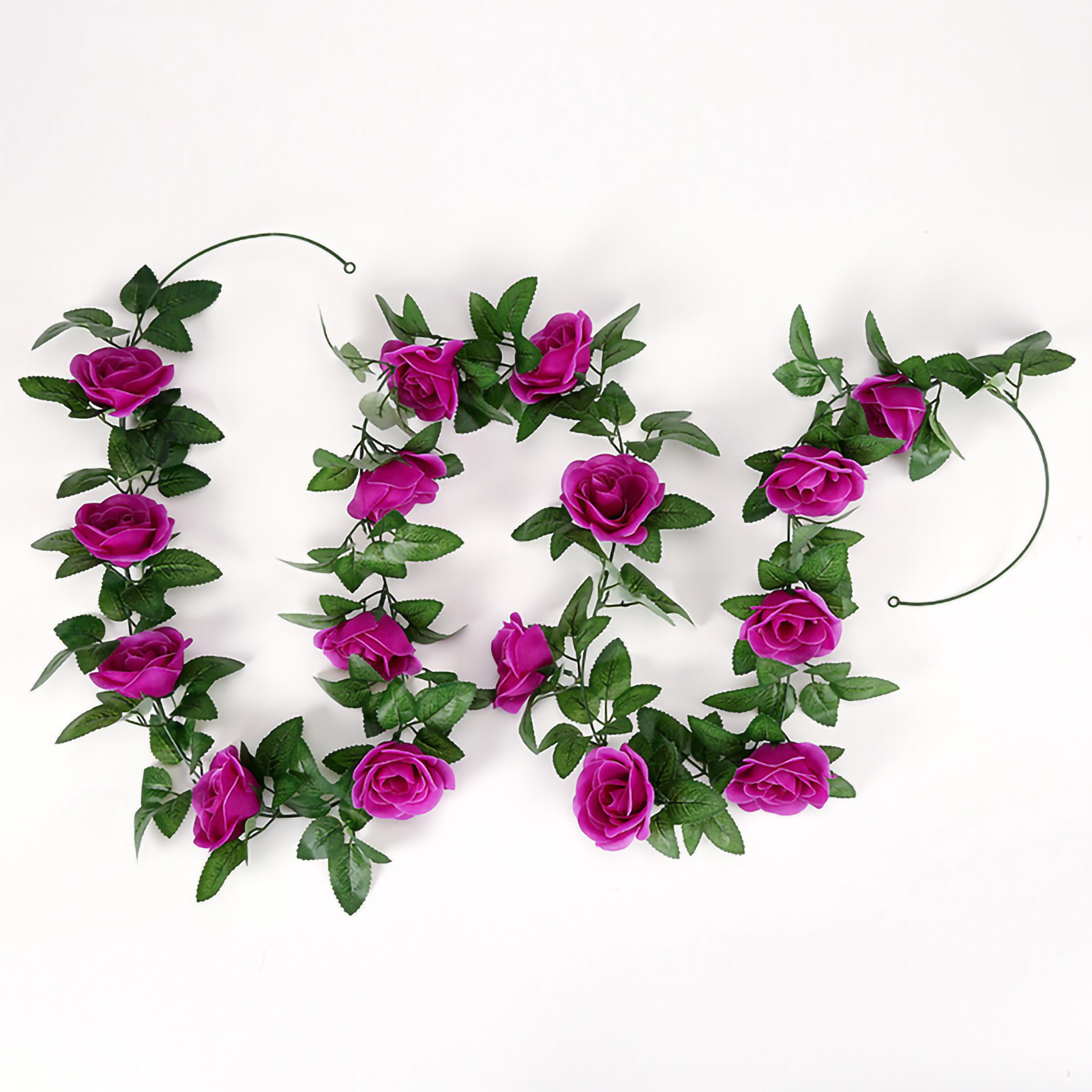 Künstliche Rosenranke 2,40 M (7,87 Ft) Lila, Ideal Für Hochzeiten Und Partys.