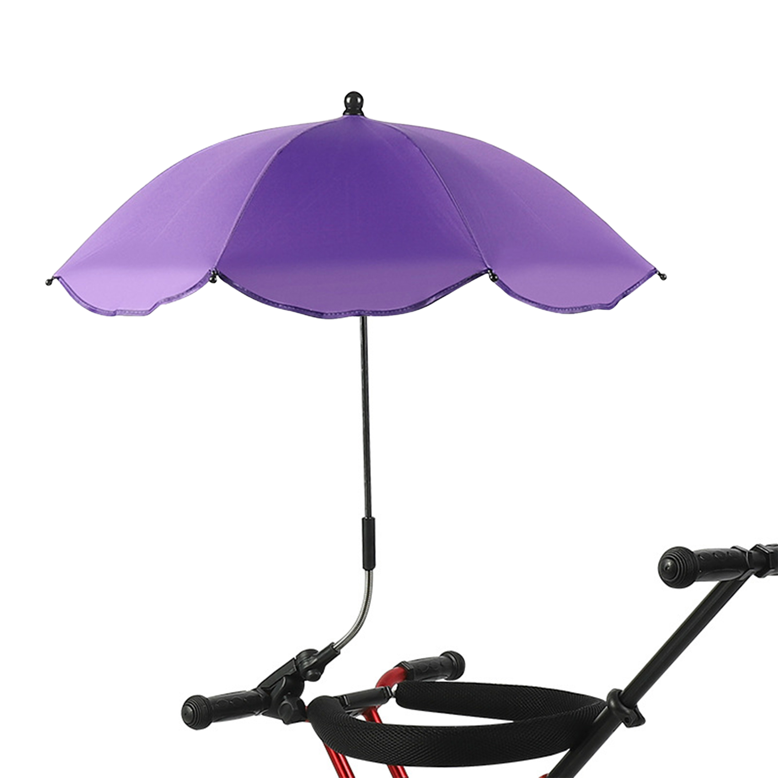 Stuhlschirm Mit Klemme, Tragbarer Sonnenschirm Für Kinderwagen, Lila