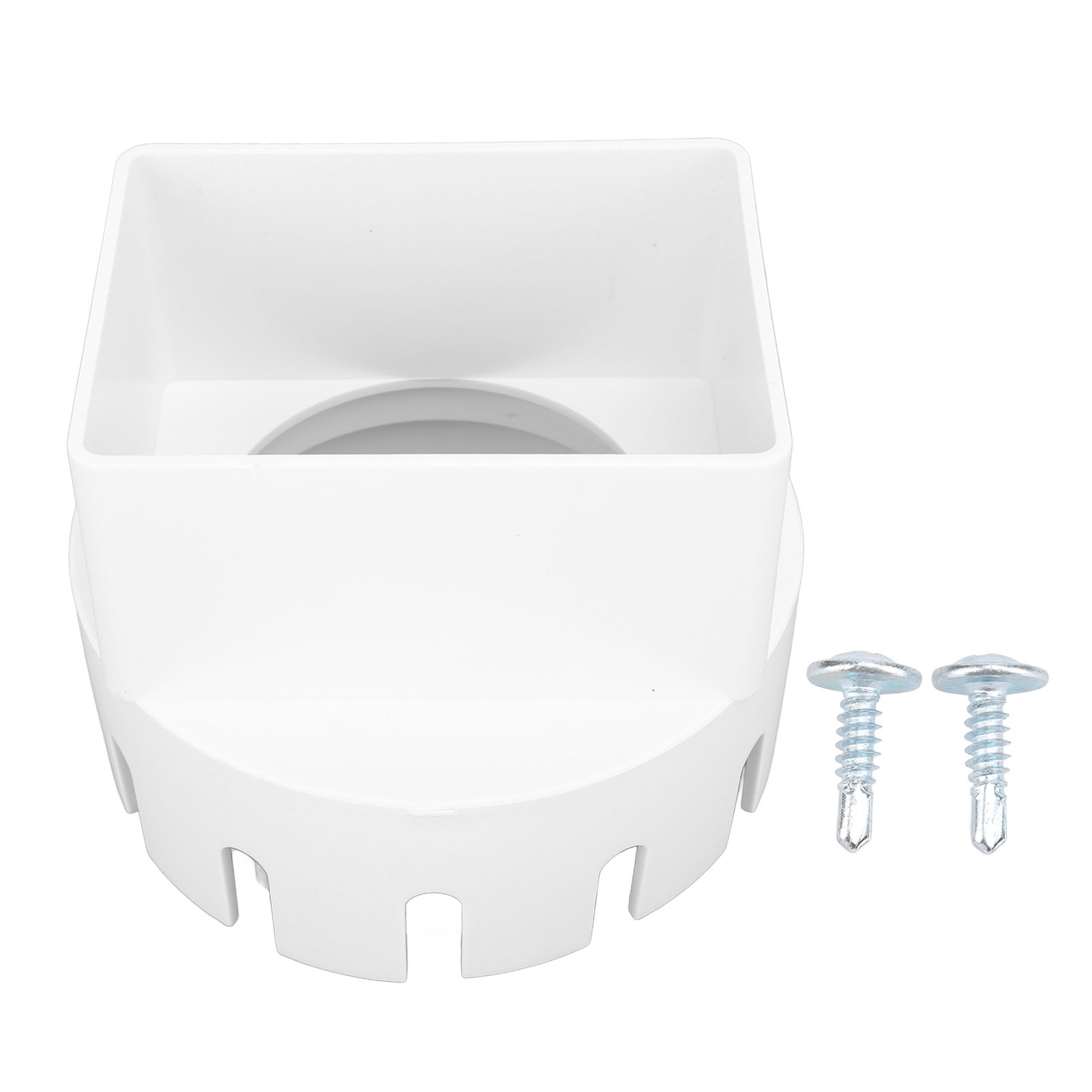 3 X 4 Zoll Quadratischer Pvc-dachrinnen-fallrohradapter, Weißer Adapter Für Außenabflussrohre
