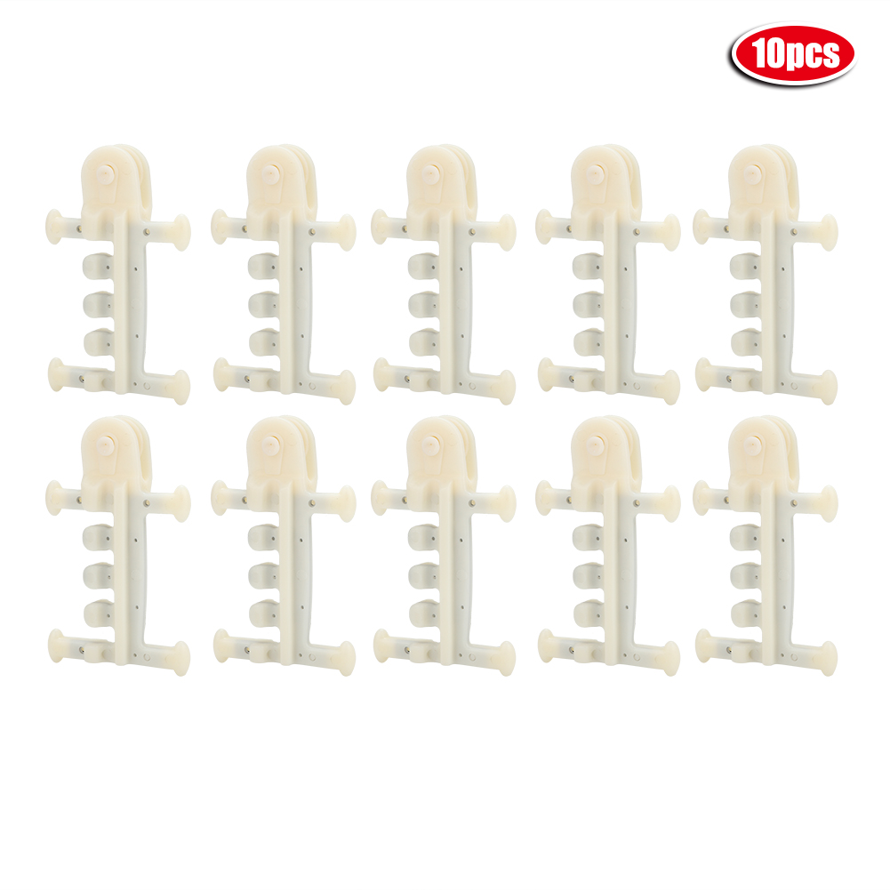 10-teiliges Gewächshaus-befestigungswerkzeugset, Inklusive Kippsicherung, Lüftungsrolle Und Zubehör (weiß).
