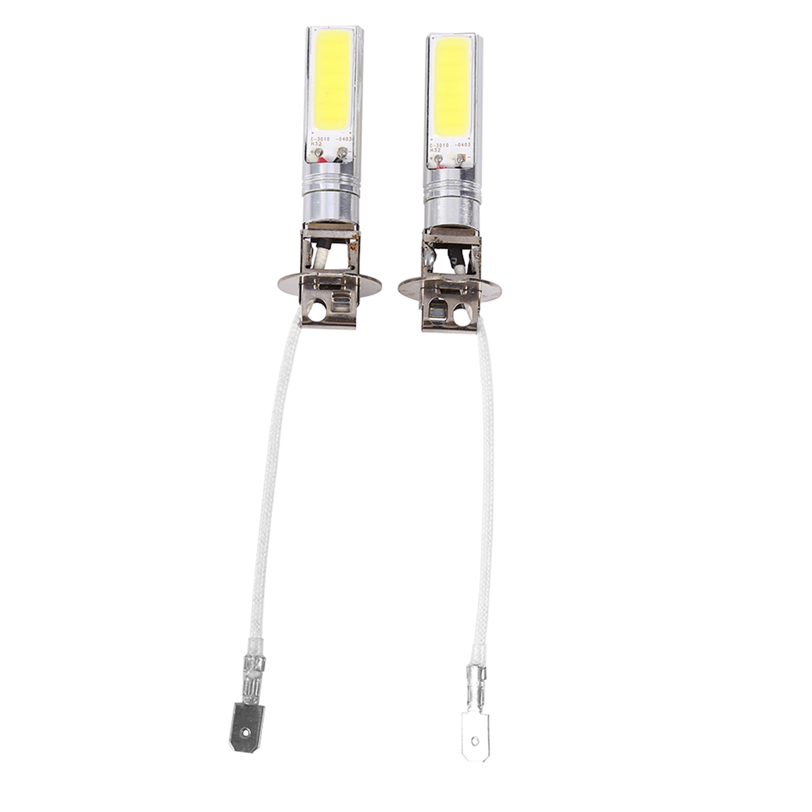 2er-pack H3 Cob Led-lampen, Xenonweiß 6000k, Für Nebelscheinwerfer, 12v 10w