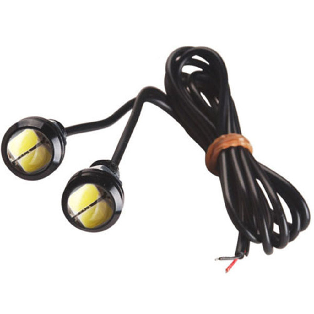 Paar 5730 2-smd Weiße Led-rückfahrscheinwerfer, Wasserdicht Und Verschraubt