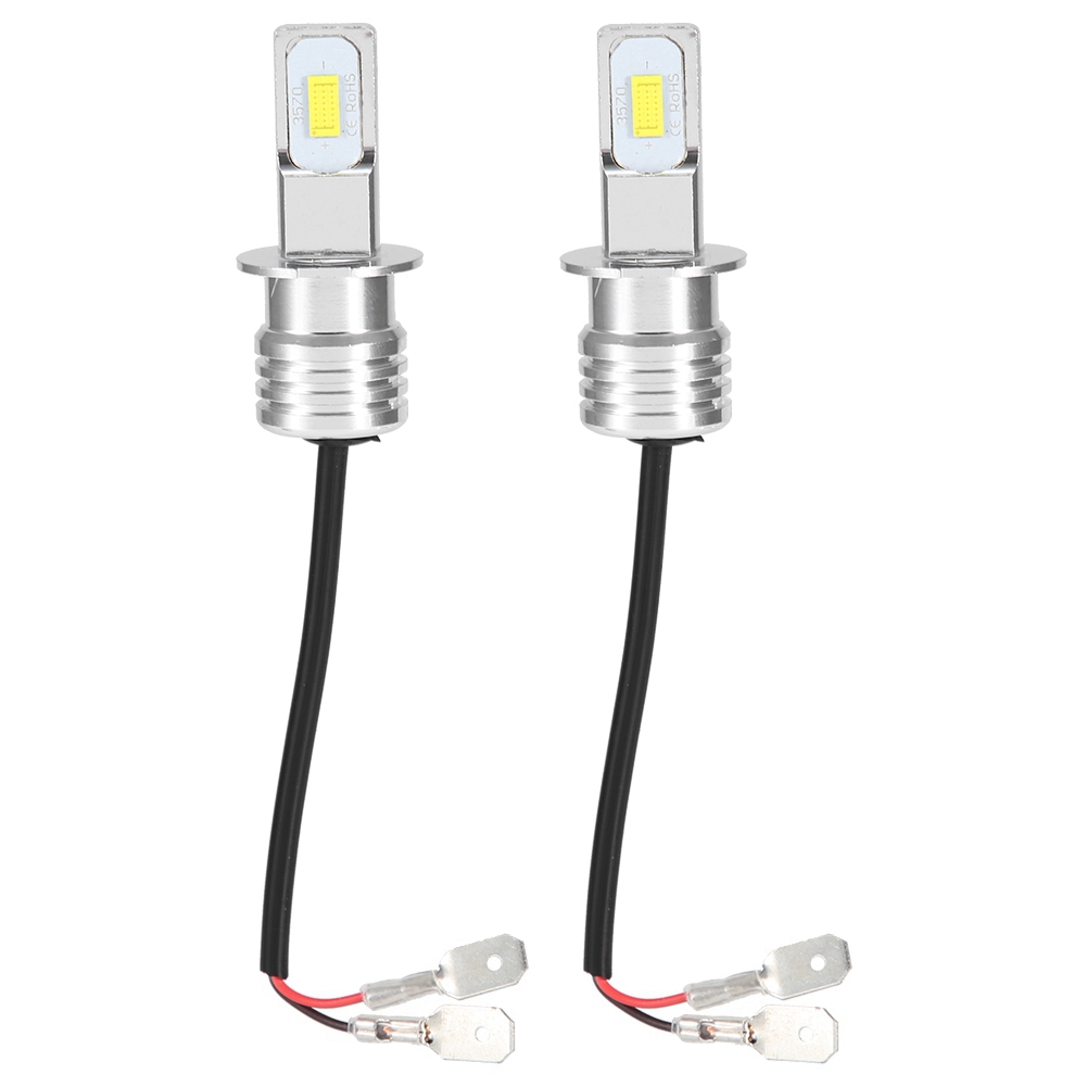 Packung Mit 2 H3 80w 8000k 12-24v Universellen Weißen Led-lampen Für Nebelscheinwerfer, Mit Dekodierung.
