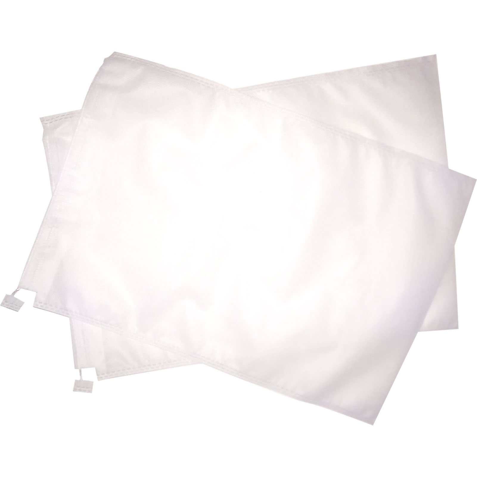 Packung Mit 100 Atmungsaktiven, Wetterfesten Und Hygienischen Fruchtbeuteln Mit Kordelzug Für Pflanzen, Obst Und Blumen. Weiß, 250 X 300 Mm.
