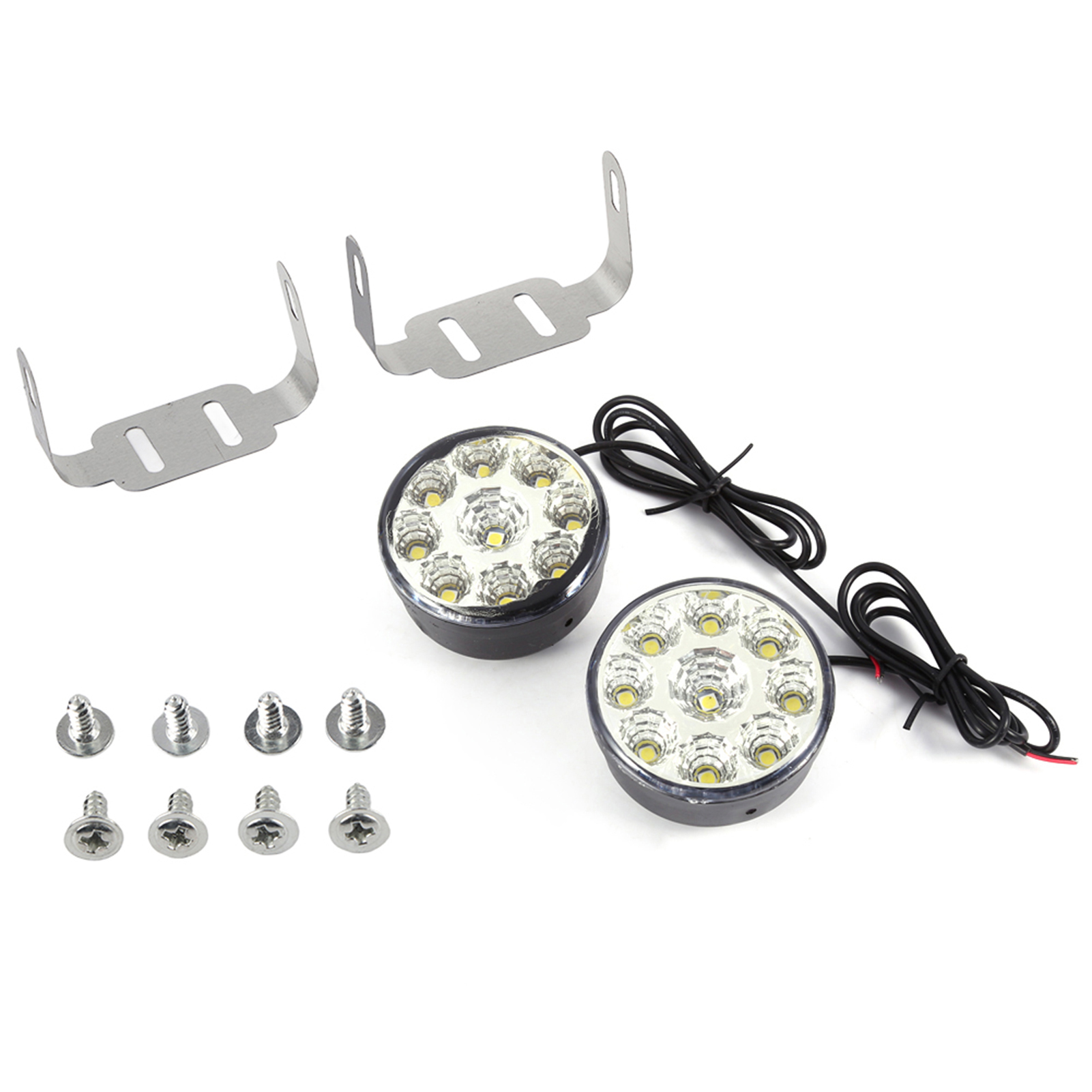 2 Weiße 9-smd-led-lampen Für Tagfahrlicht, Nebelscheinwerfer Und Autoscheinwerfer