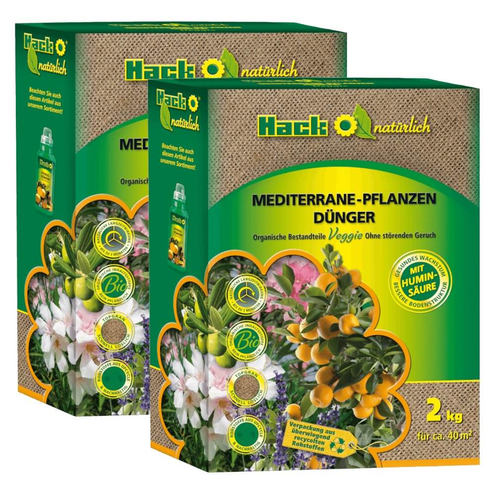 Hack-bio Mediterrane Pflanzen 4 Kg Olivendünger Feigendünger Zitrusfrüchte