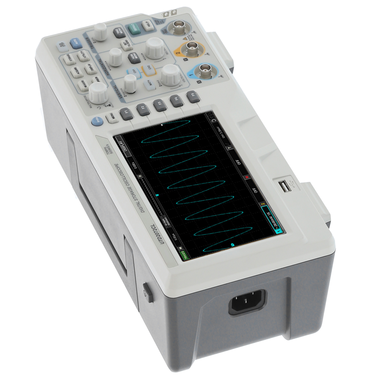 Utd2072cl Zweikanal-tragbares Digitaloszilloskop Für Elektrische Messungen (eu-stecker 100240v 5060hz 100va)
