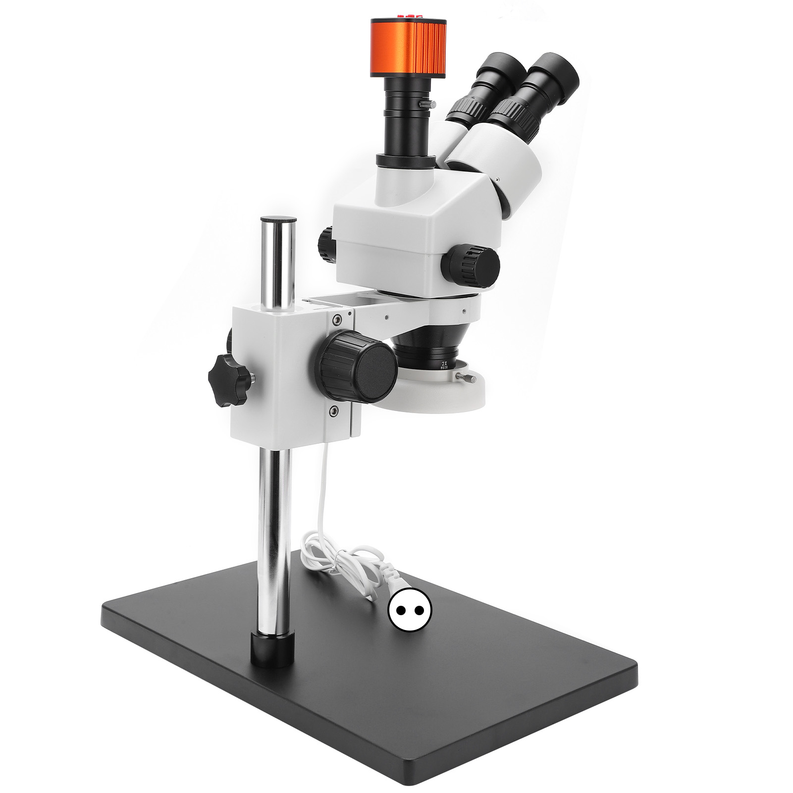 Stereomikroskop-set (7-45x) Mit 24-mp-usb-digitalkamera Für Löt- Und Reparaturarbeiten, 100-240 V Ac