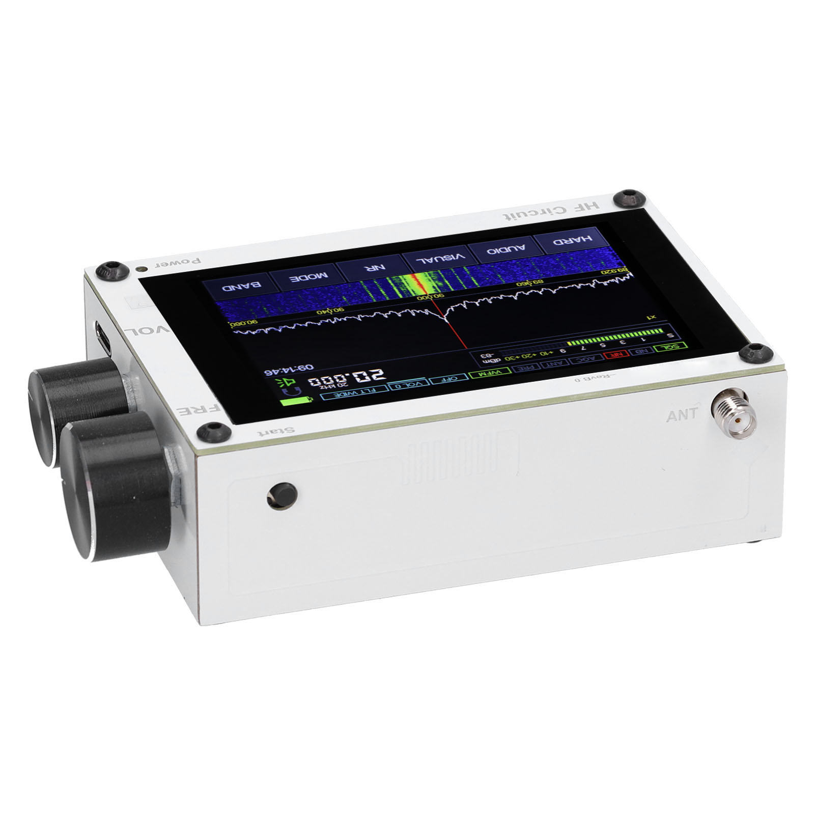 Sdr-empfänger Mit Touchscreen, Drahtloser Empfänger, Industriezubehör, 50 Khz–2 Ghz, 3,5 Zoll