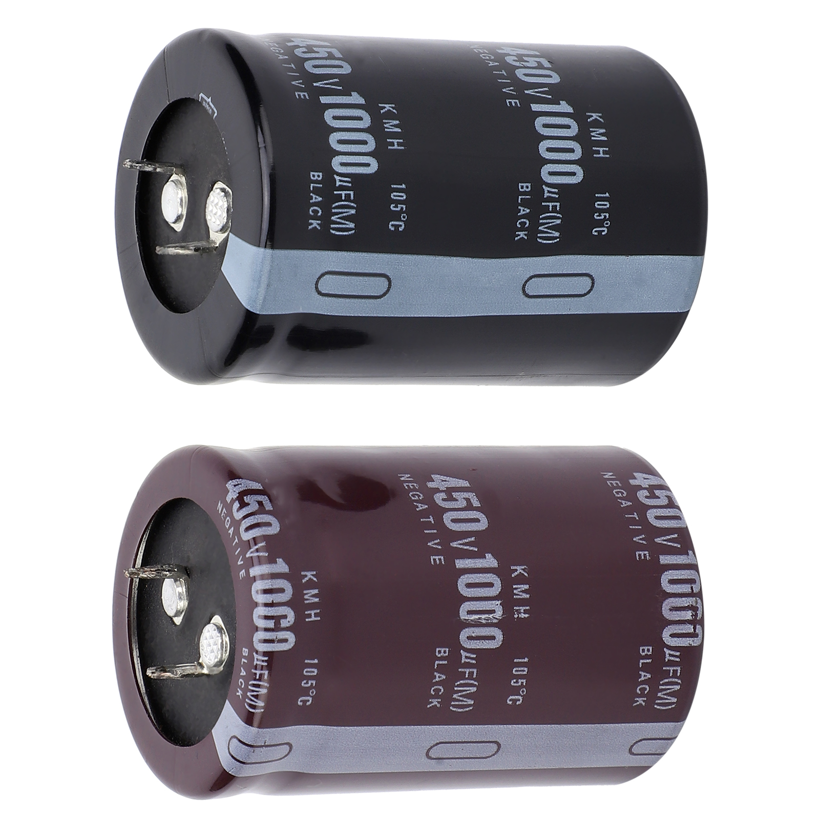 2 Stück Elektrolytkondensatoren, Aluminium, Zylindrisch, 105 °c, 35 X 50 Mm, 1000 Μf, 450 V