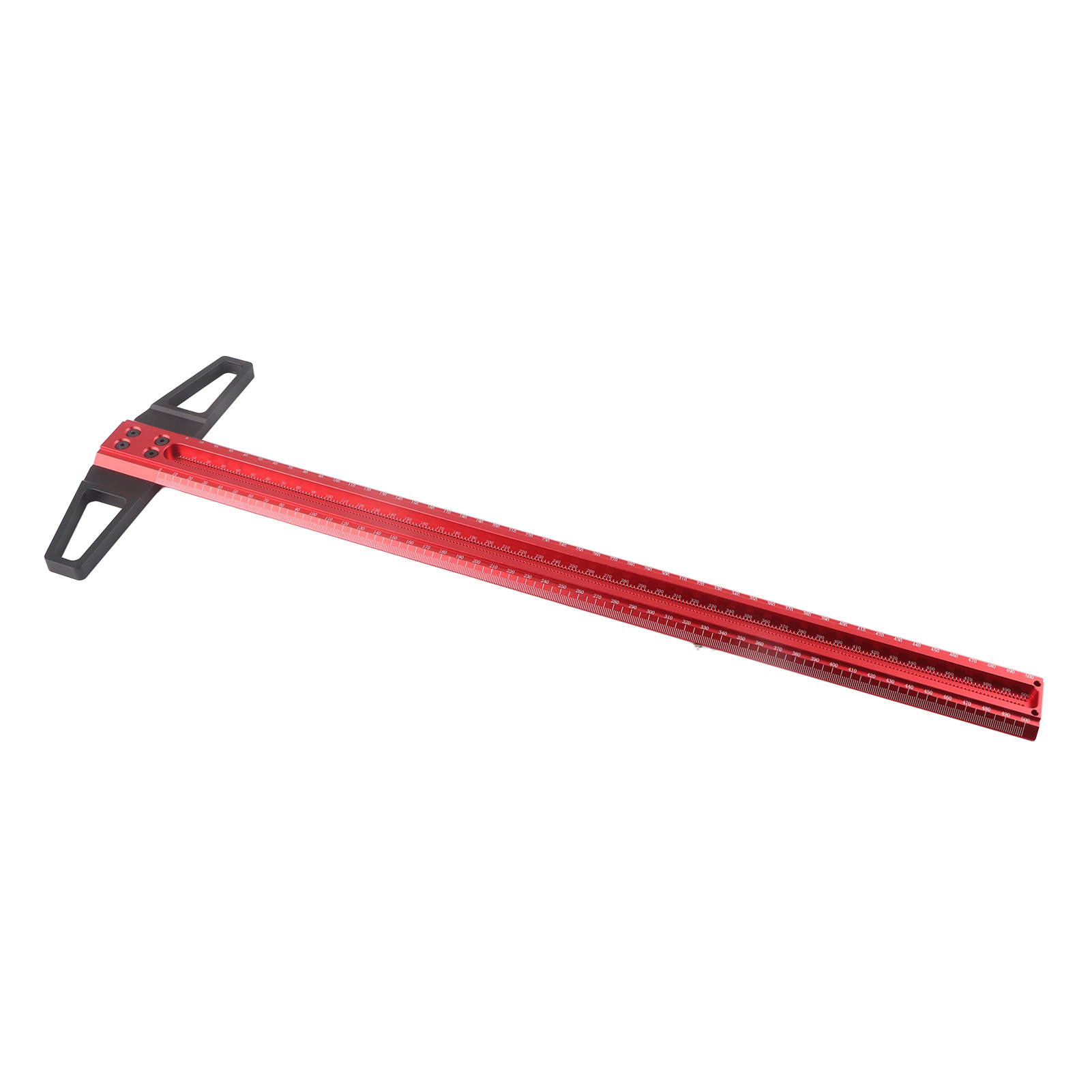 T-förmiger Holzbearbeitungslineal, Lochpositionierungs-anreißlehre, Messwerkzeug Aus Aluminiumlegierung Für Schreiner (500 Mm (t500))
