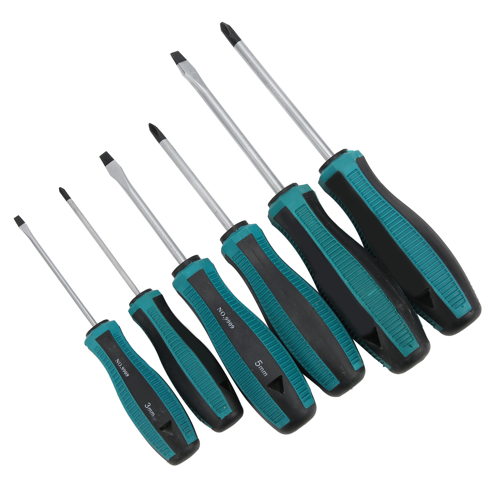 6-teiliges Set Kreuzschlitzschraubendreher, Gerader Schraubendreher, Magnetische Spitze Mit Aufbewahrungstasche, Hohe Härte