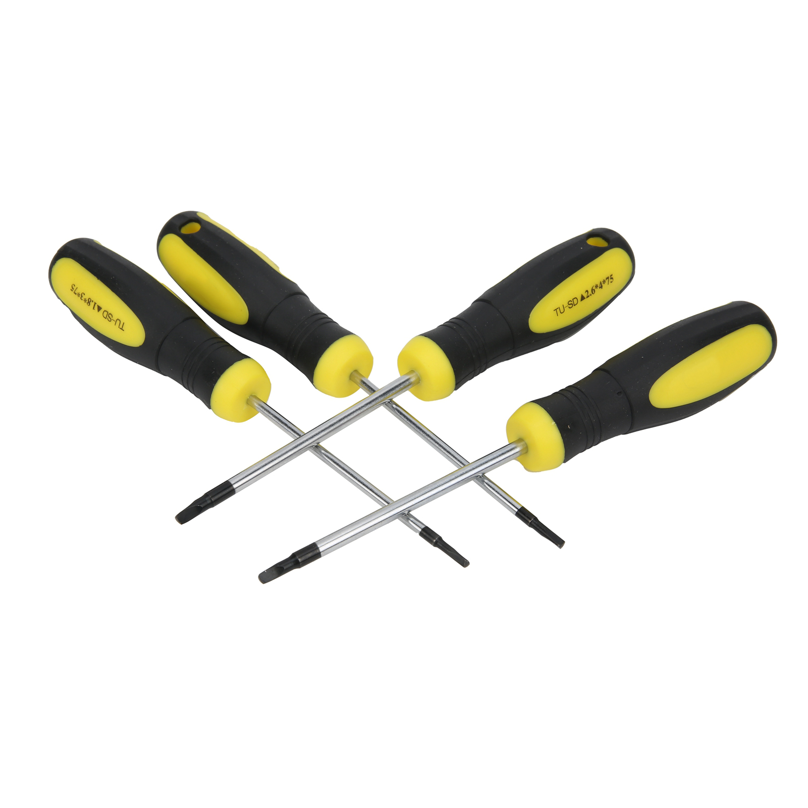 4-teiliges Set Speziell Geformter, Dreieckiger Präzisionsschraubendreher S2 Hardware Tu-780e(sd)