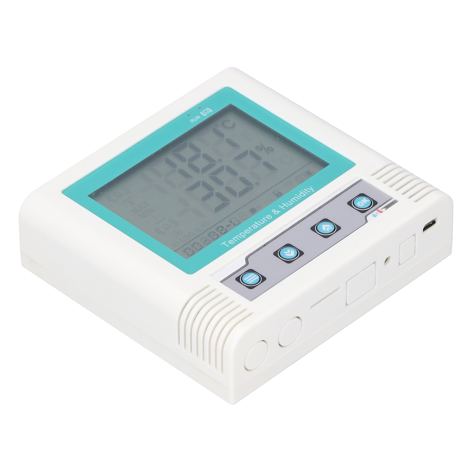 Digitaler Temperaturrekorder Mit Eingebautem Hochpräzisen Sensor, Usb-lcd-feuchtigkeitsdatenrekorder (2,08 Millionen Datensätze)