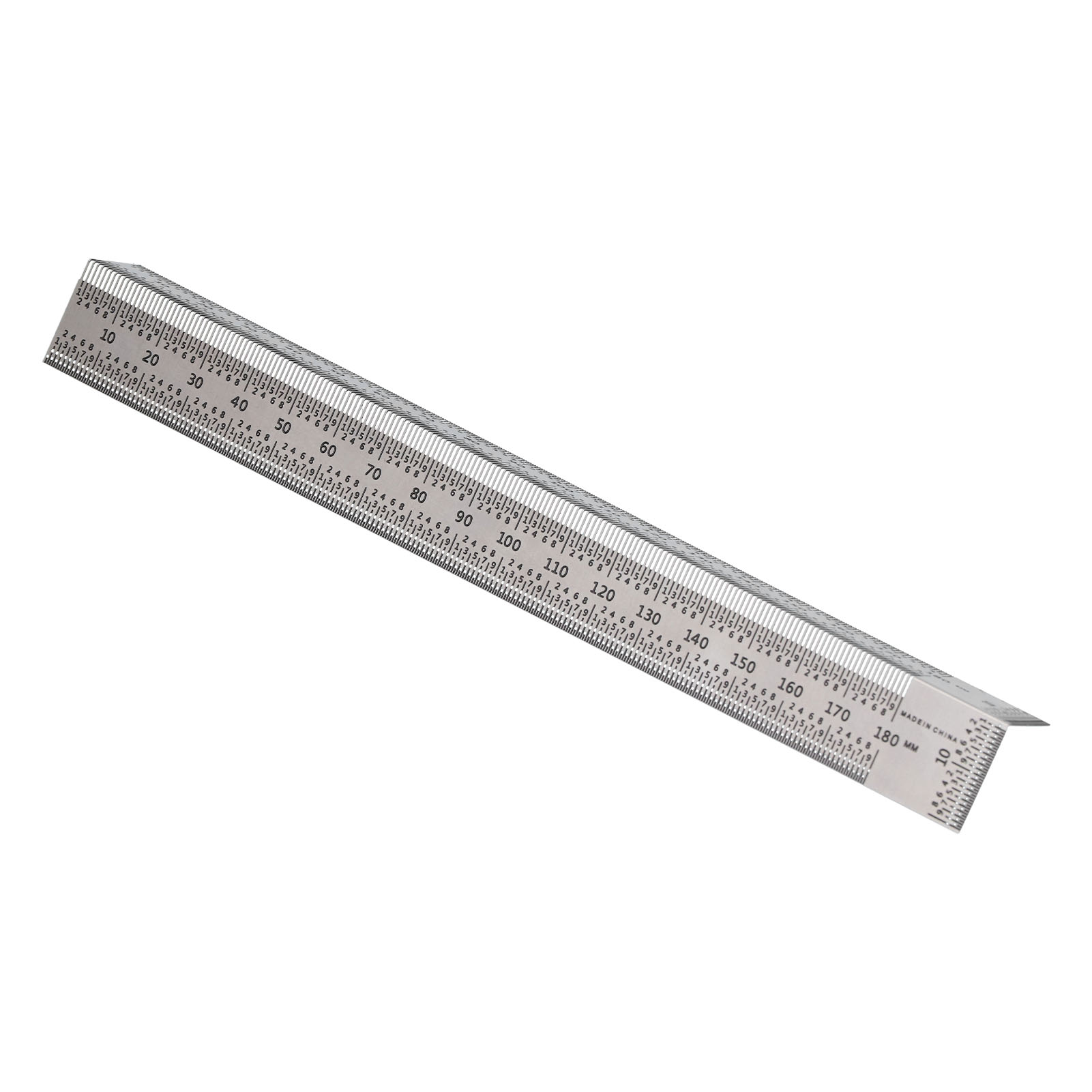 Rechtwinkliger Linienlineal Mit T-loch, Edelstahl, Anreißlehre Für Holzbearbeitung, 180 Mm
