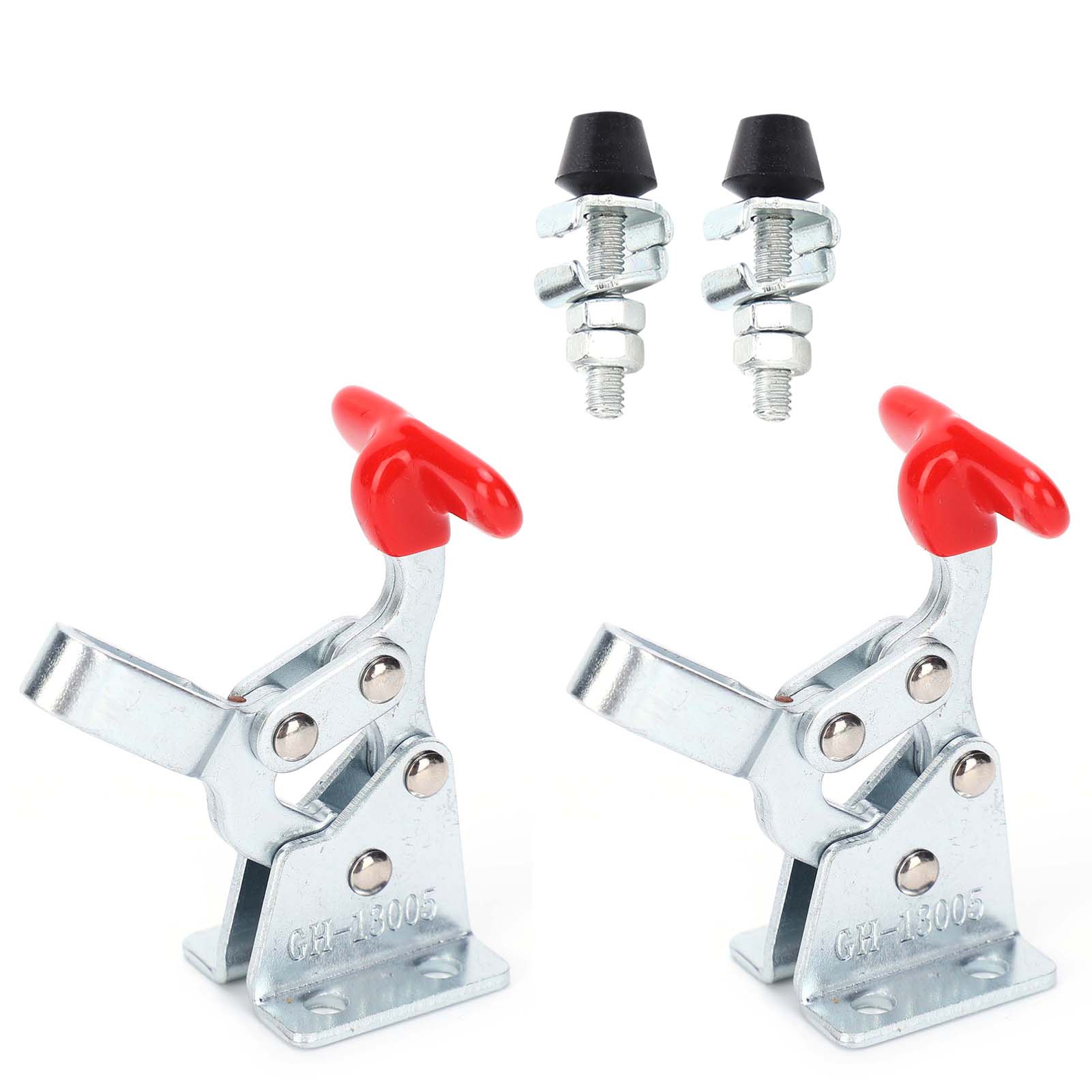 2 Stück Schweiß-kniehebelklemme, Horizontale Vorrichtung, Winkel, Kompressor, Schnellverschluss-handwerkzeug Gh‑13005
