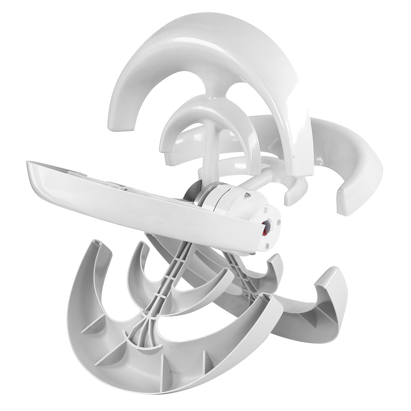 Windturbinen-bausatz 100w 5-blatt-windgenerator Für Boote, Ladefunktion: Weiße Laterne, 24v
