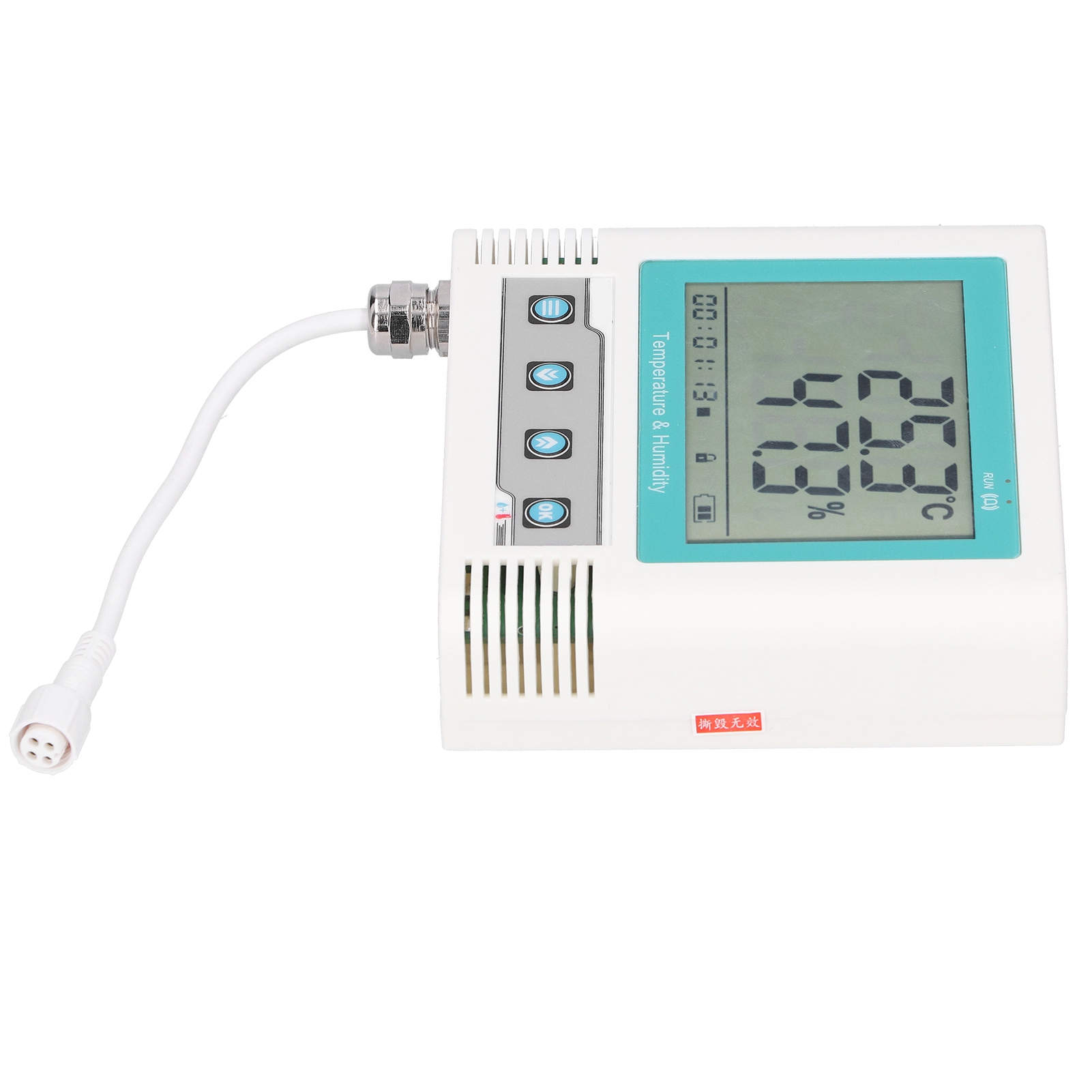 Genauigkeit Des Temperatur- Und Feuchtigkeitsdatenloggers, Externer Usb-recorder, Lcd-anzeige, Dc 5v208w, Gruppendaten