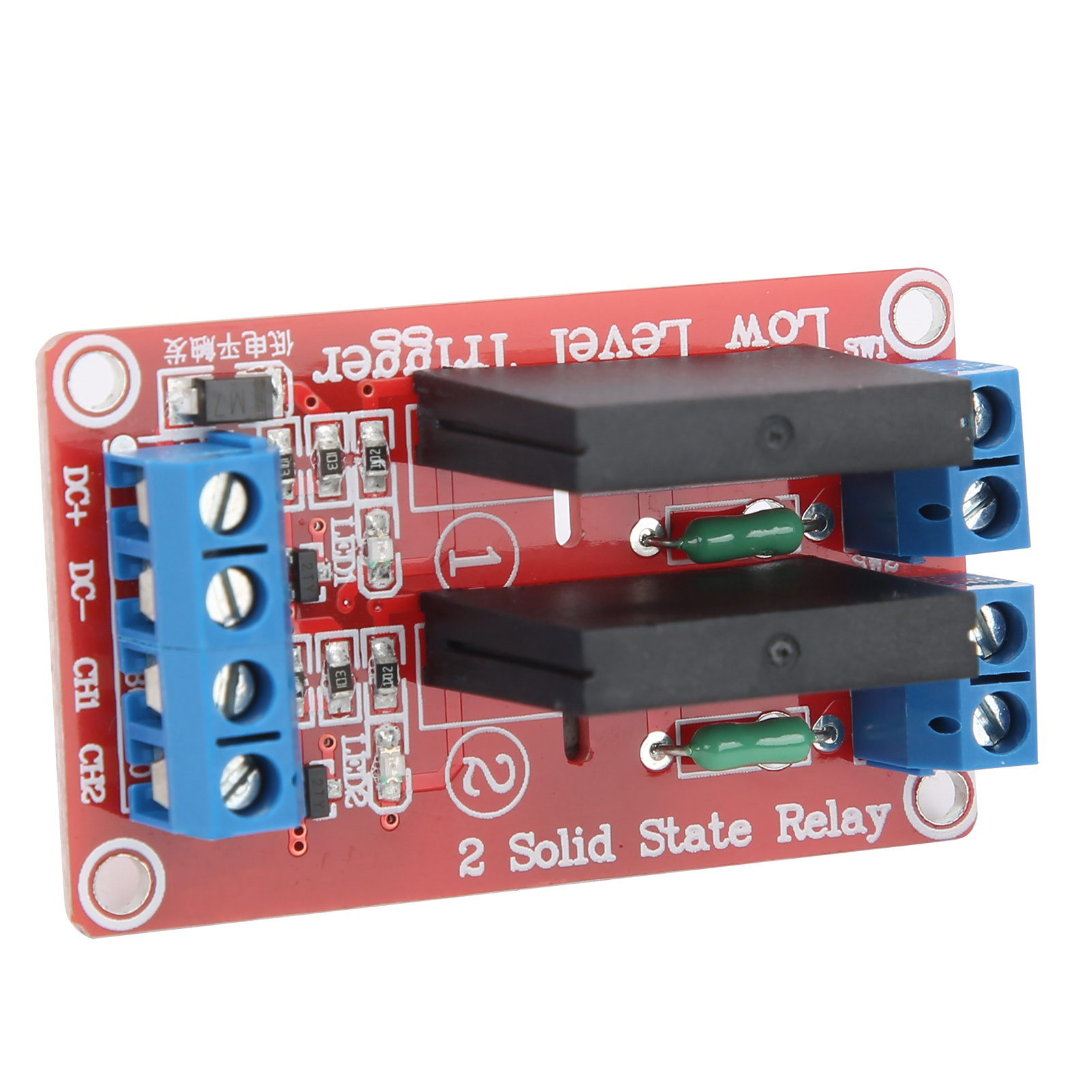 2-kanal-halbleiterrelaismodul (ssr-modul) Mit Sicherung, Diy-elektroinstallationsmaterial, 240 V/2 A