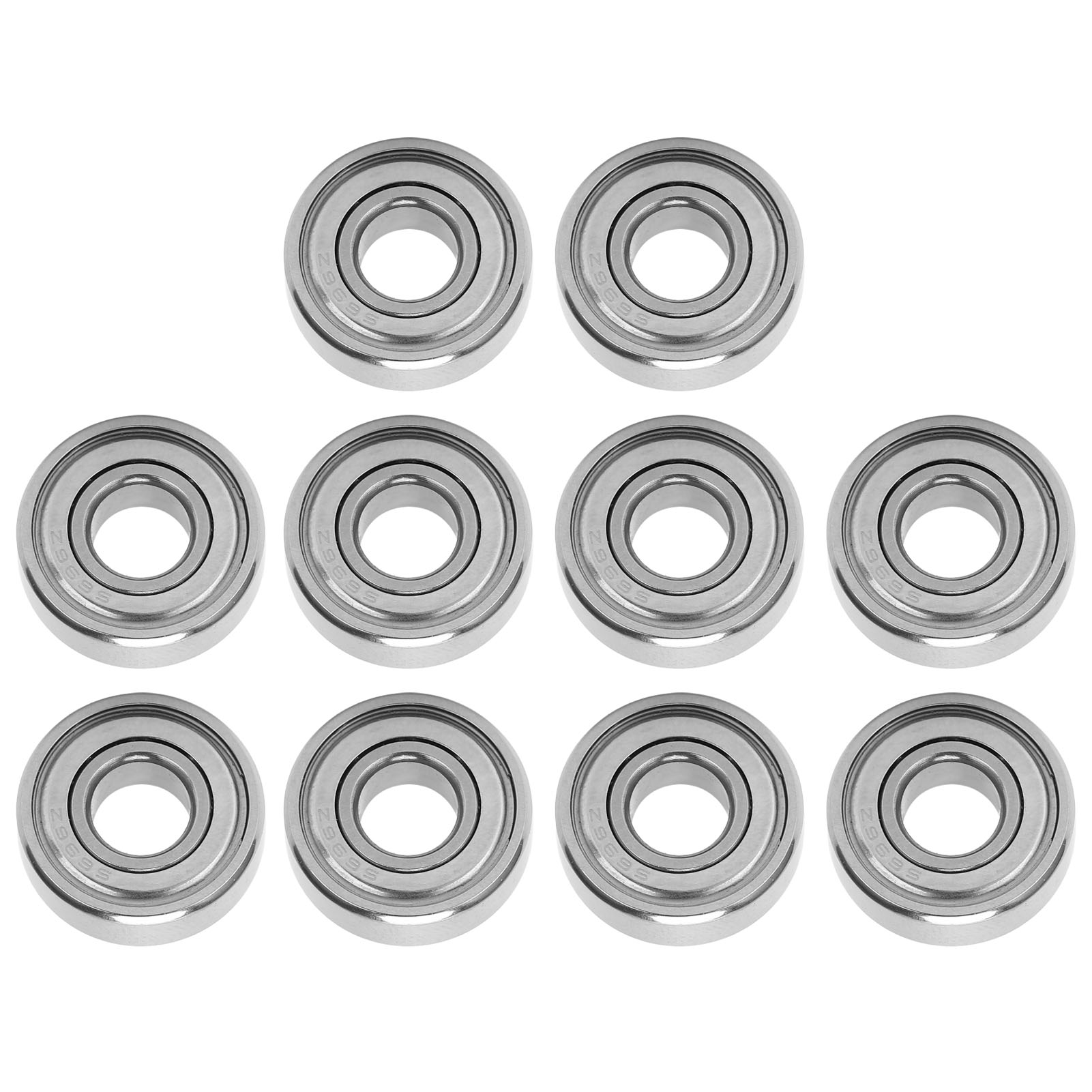 10 Stück Hochgeschwindigkeits-wälzlager, Miniatur-ersatzteile S696zz 15x6x5mm