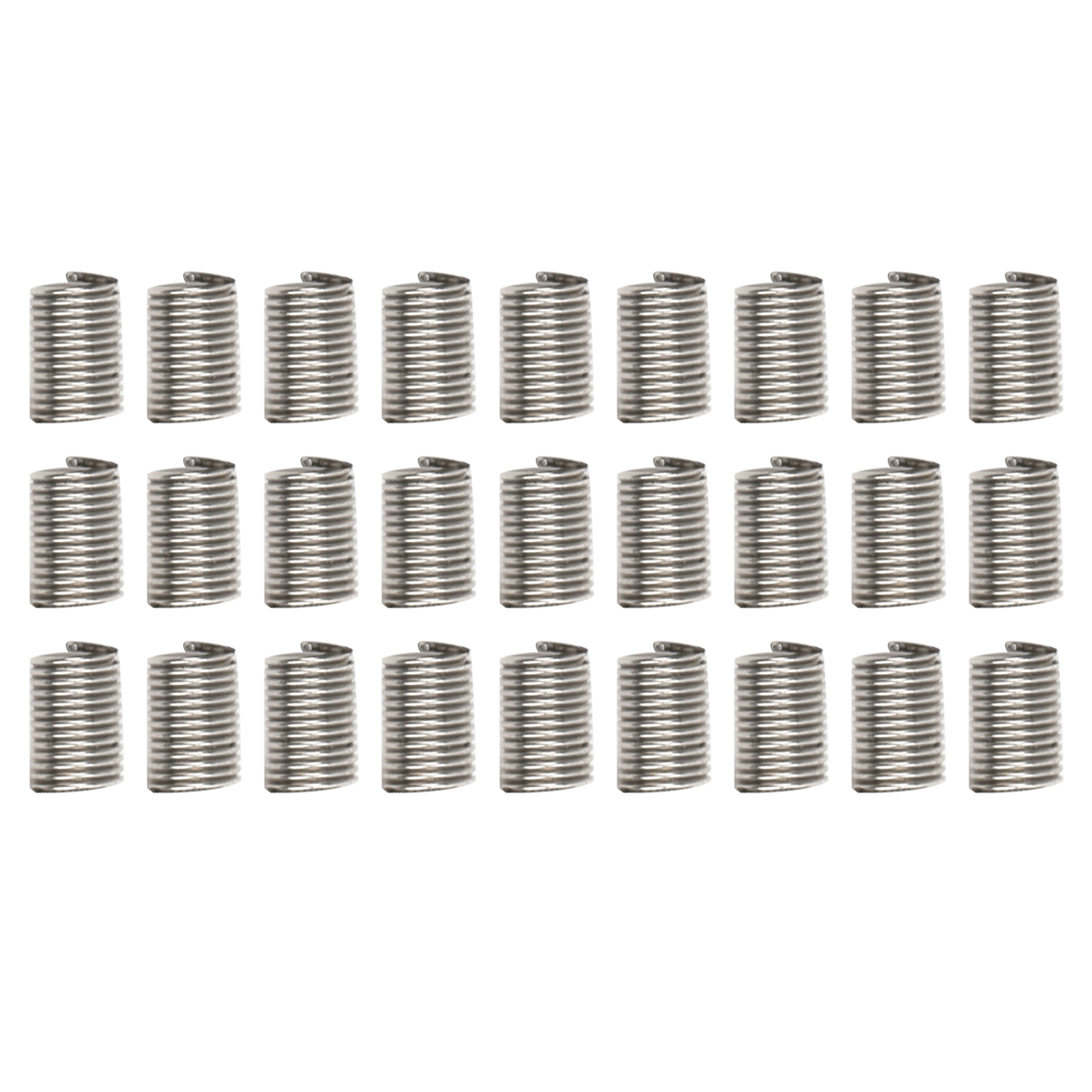 100 Stück Gewindeeinsätze, Reduziermuttern-reparaturwerkzeug, Edelstahl, M2,5 X 0,453d