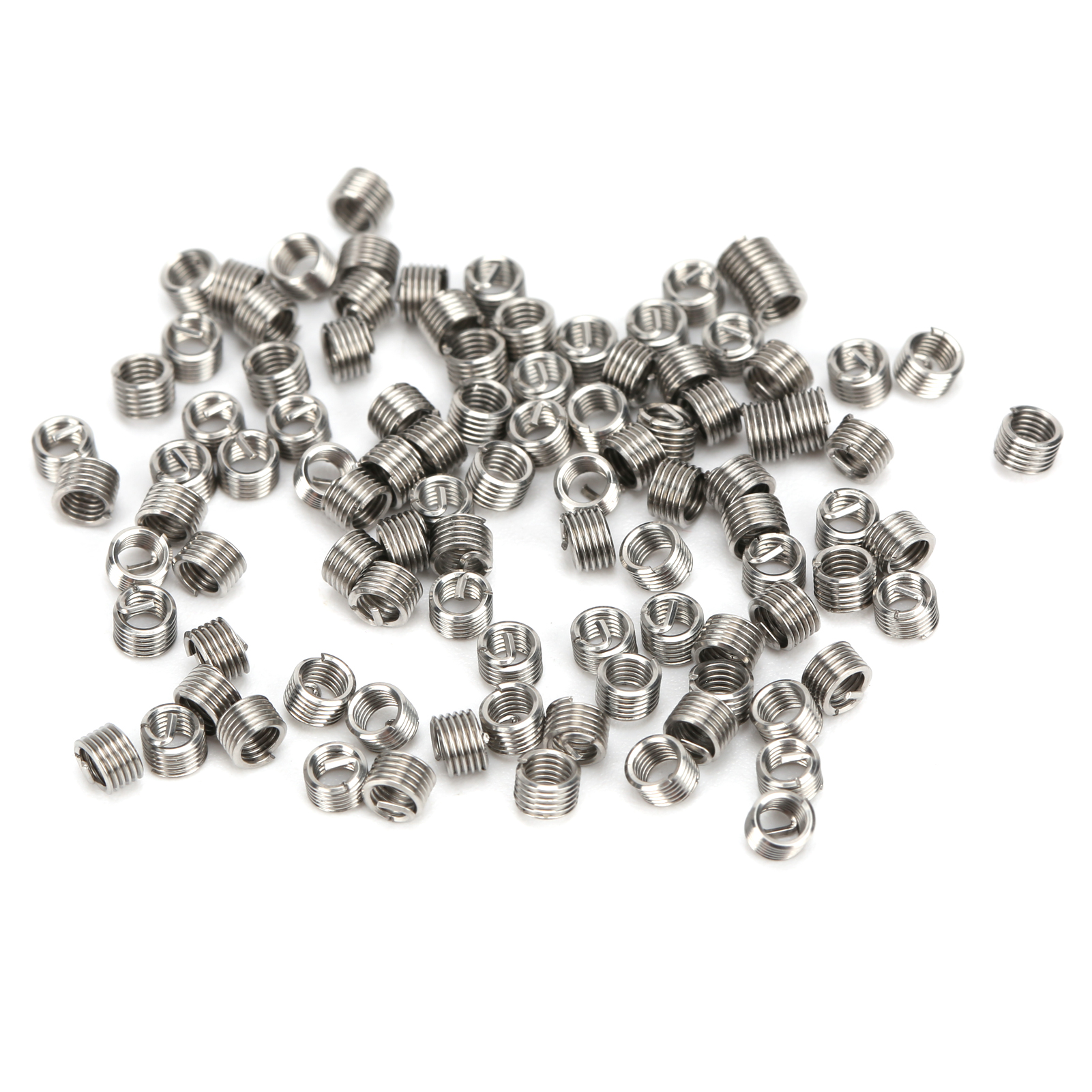 100 Stück Gewindeeinsätze, Reduziermuttern-reparaturwerkzeug, Edelstahl, M2,5 X 0,45/1,5d