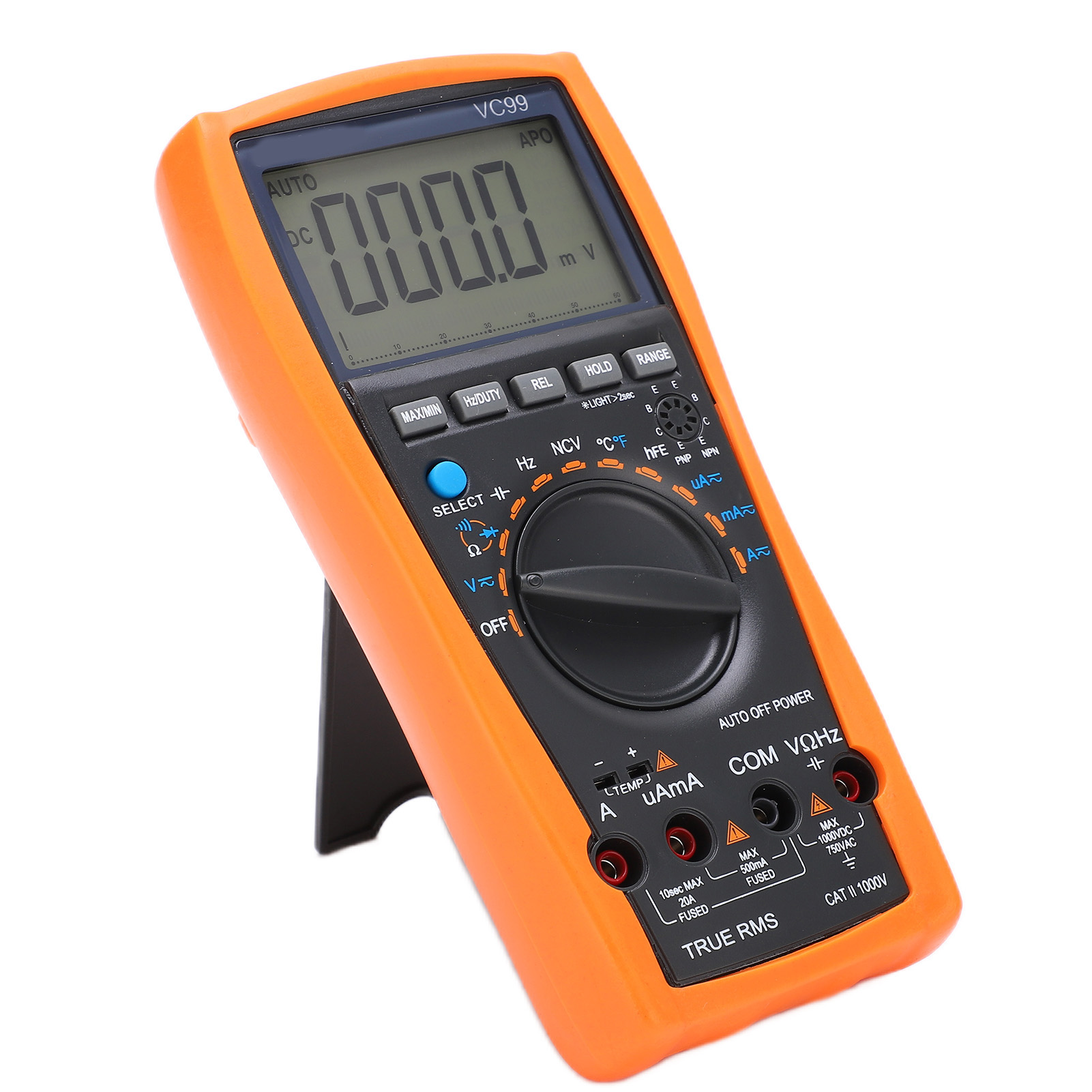 Vc99 6000 Count Multimeter Led Digitalmultimeter Mit Ncv Und Hoher Genauigkeit, Multifunktional Und Robust Für Elektrische Prüfungen