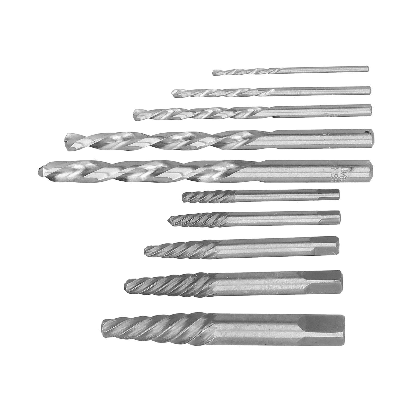Schraubenausdreher-bohrer-set, Linksgewinde, Kobalt, Britisches System, Bolzenentferner, Rote Eisenbox