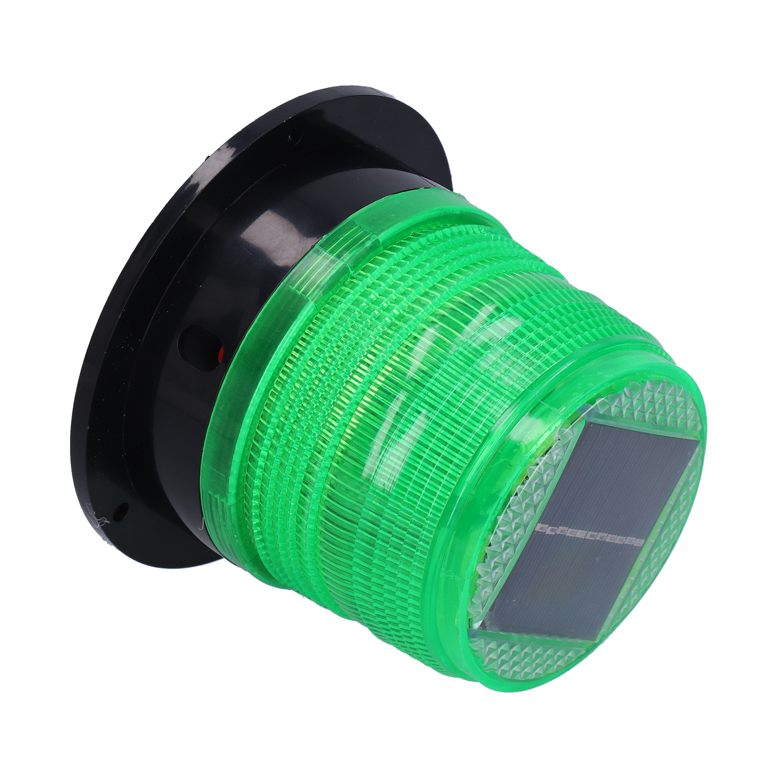 Led-warnblinkleuchte Mit Solarantrieb Und Magnetfuß Für Baustellenverkehr (grün)