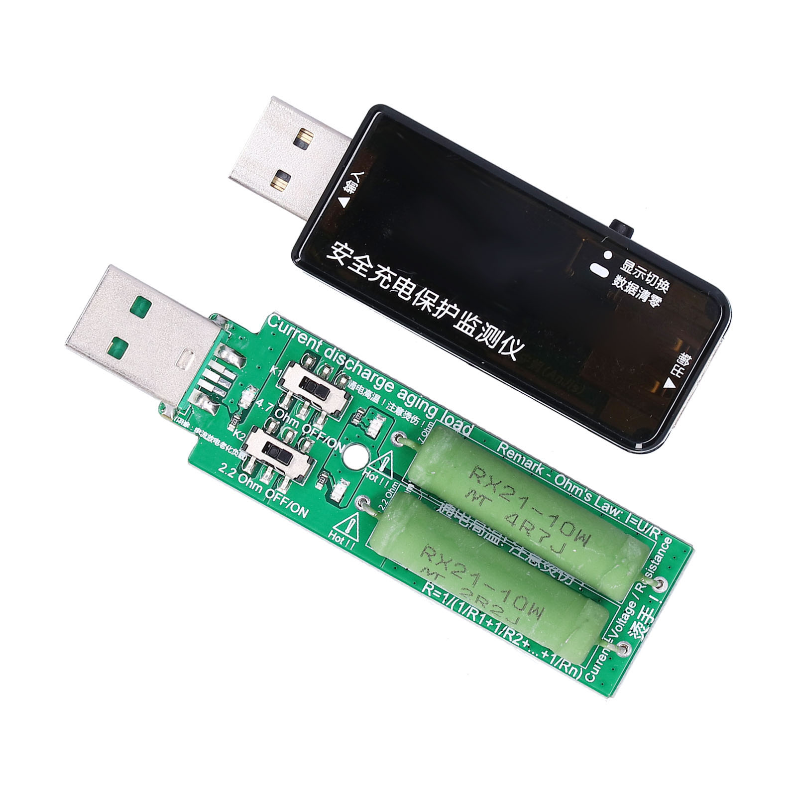 Usb-leistungsmesser Mit Blindstecker, Spannungs- Und Strommessgerät Zum Testen Von 3,6–32,5 V