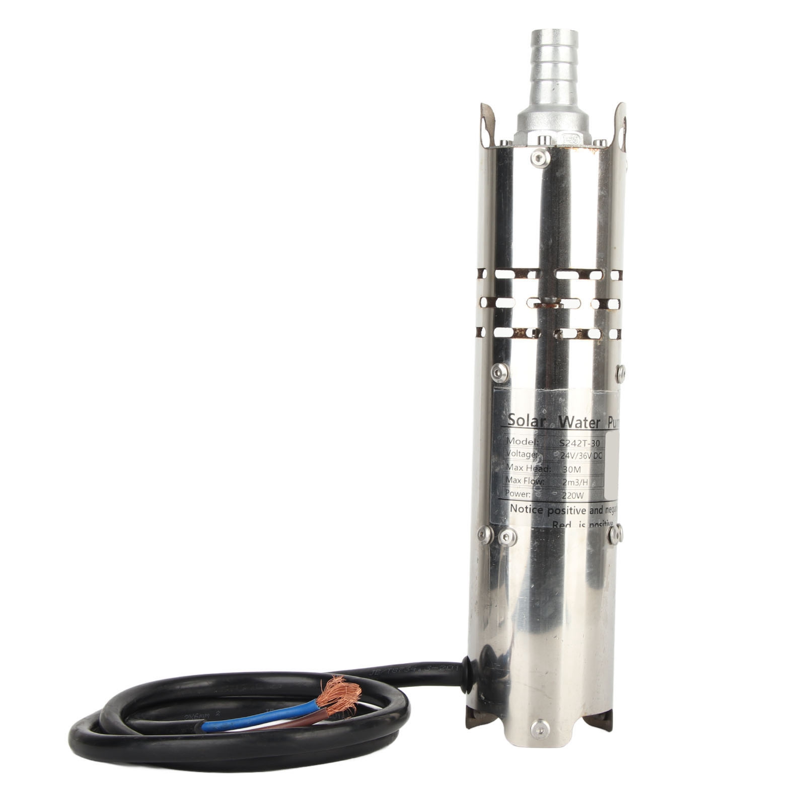 Tauchpumpe Permanentmagnet, Elektrisch, Solarbetrieben, Gleichstrom, Bürstenlos, Mit Eingebautem Mppt-regler, 24 V (s242t30)