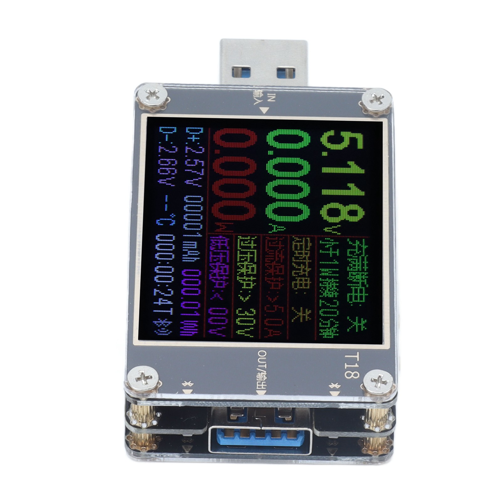 Usb-leistungsmesser, Strom- Und Spannungsmesser, Voltmeter, Amperemeter, Ladegerät-leistungstester, Pd-batteriekapazitätsmesser