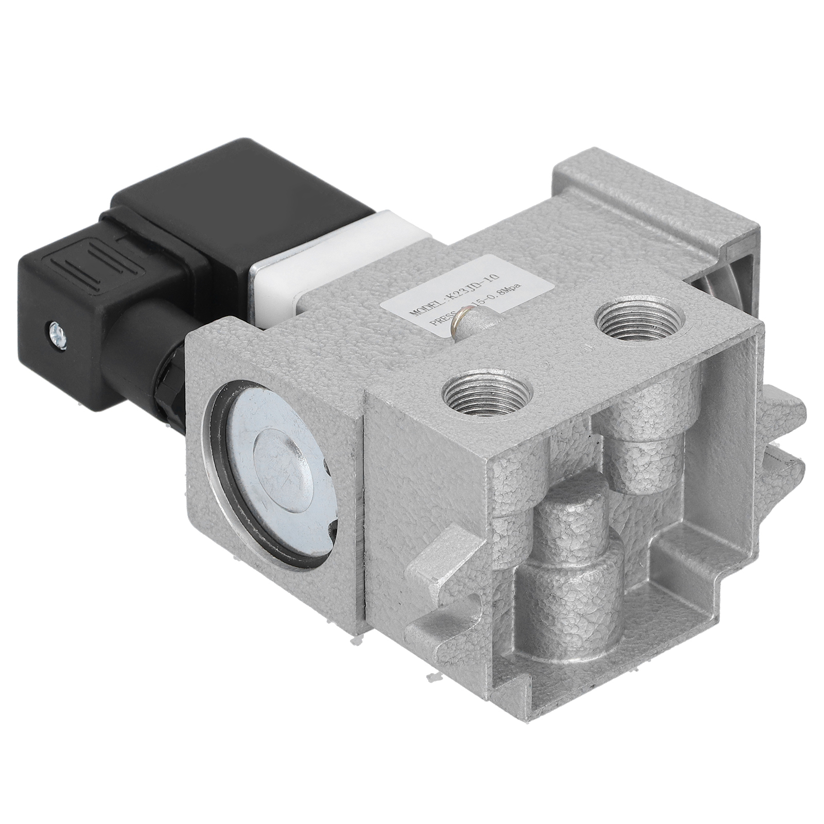 Elektrisches Magnetventil G3/8 Zoll Absperrventil, 2 Positionen, 3-wege-anschluss, Aluminiumlegierung K23jd-10ac220v