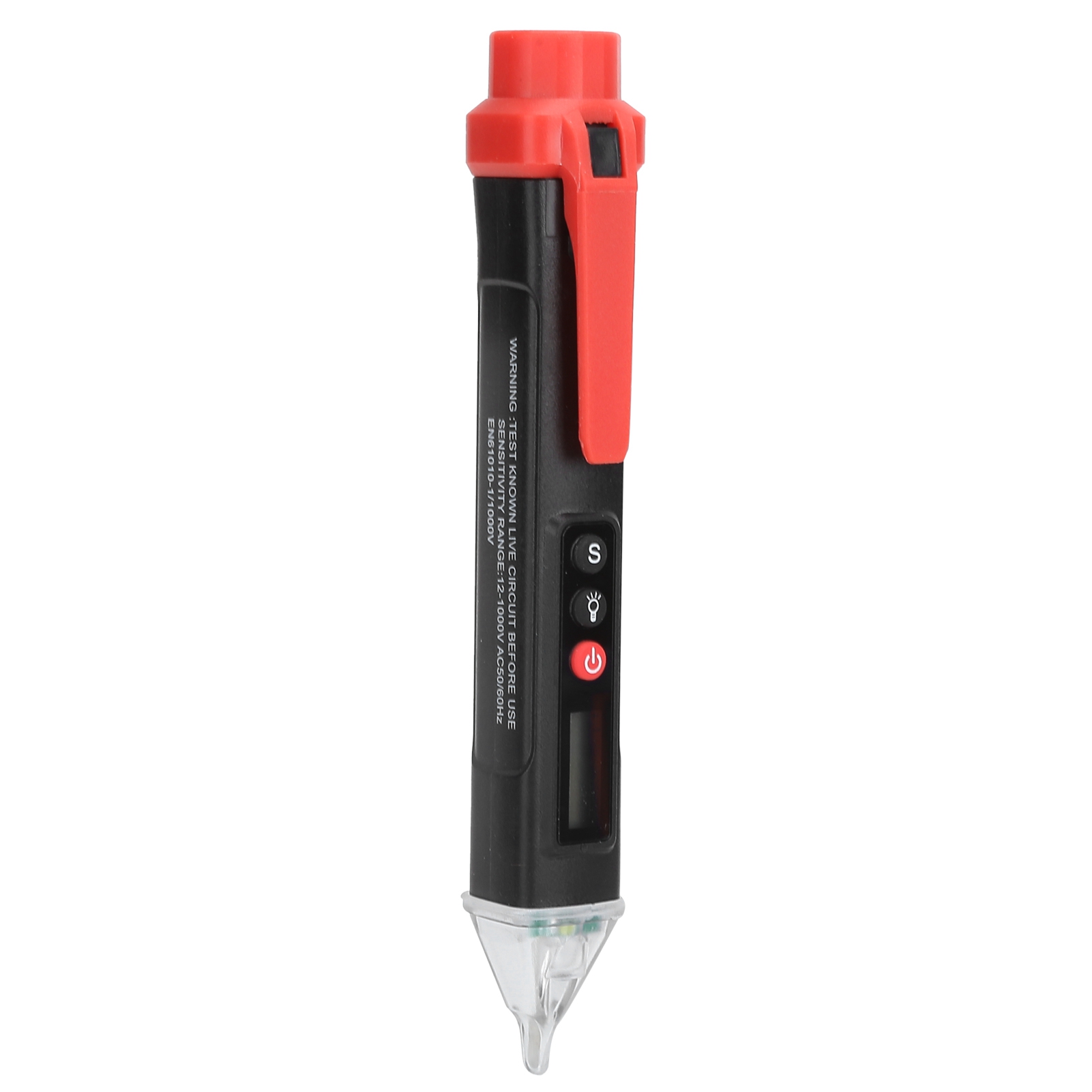 Digitaler Stift-induktionsspannungsprüfer Mit Akustischem Und Optischem Alarm, 12–1000 V, Digitalanzeige