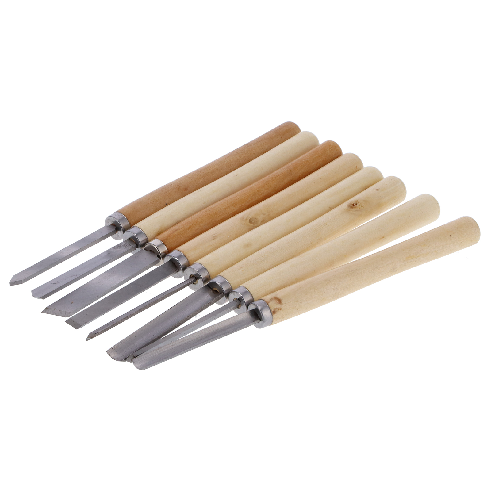 8-teiliges Holzmeißel-set Aus Stahl Mit Ergonomisch Geformtem Griff Für Holzbearbeitung Und Schnitzerei