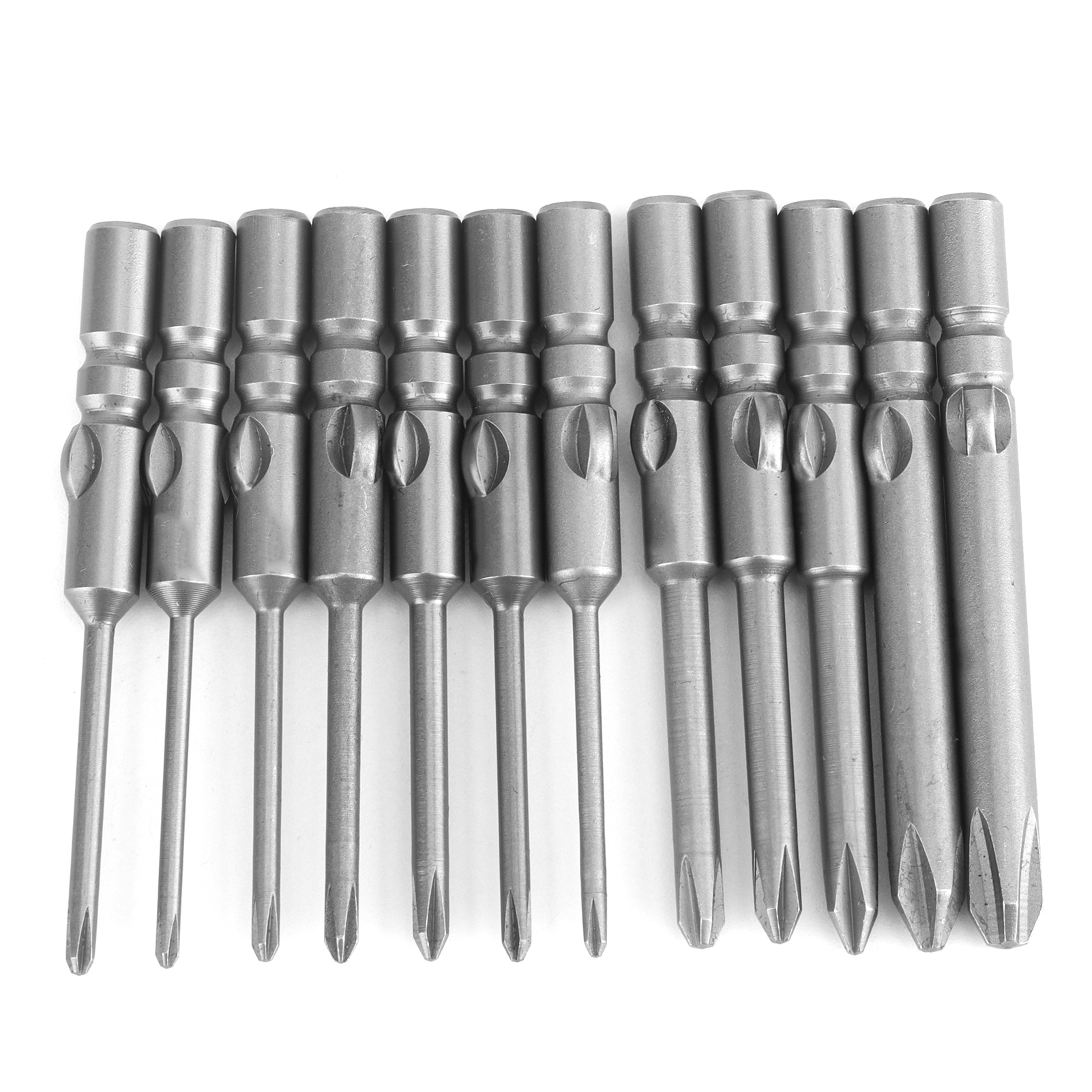 12-teiliges Set Magnetischer Kreuzschlitzschraubendreher-bits, Zubehör Für Elektrische Bohrmaschinen, Manuelles Anzugswerkzeug, 4 Mm