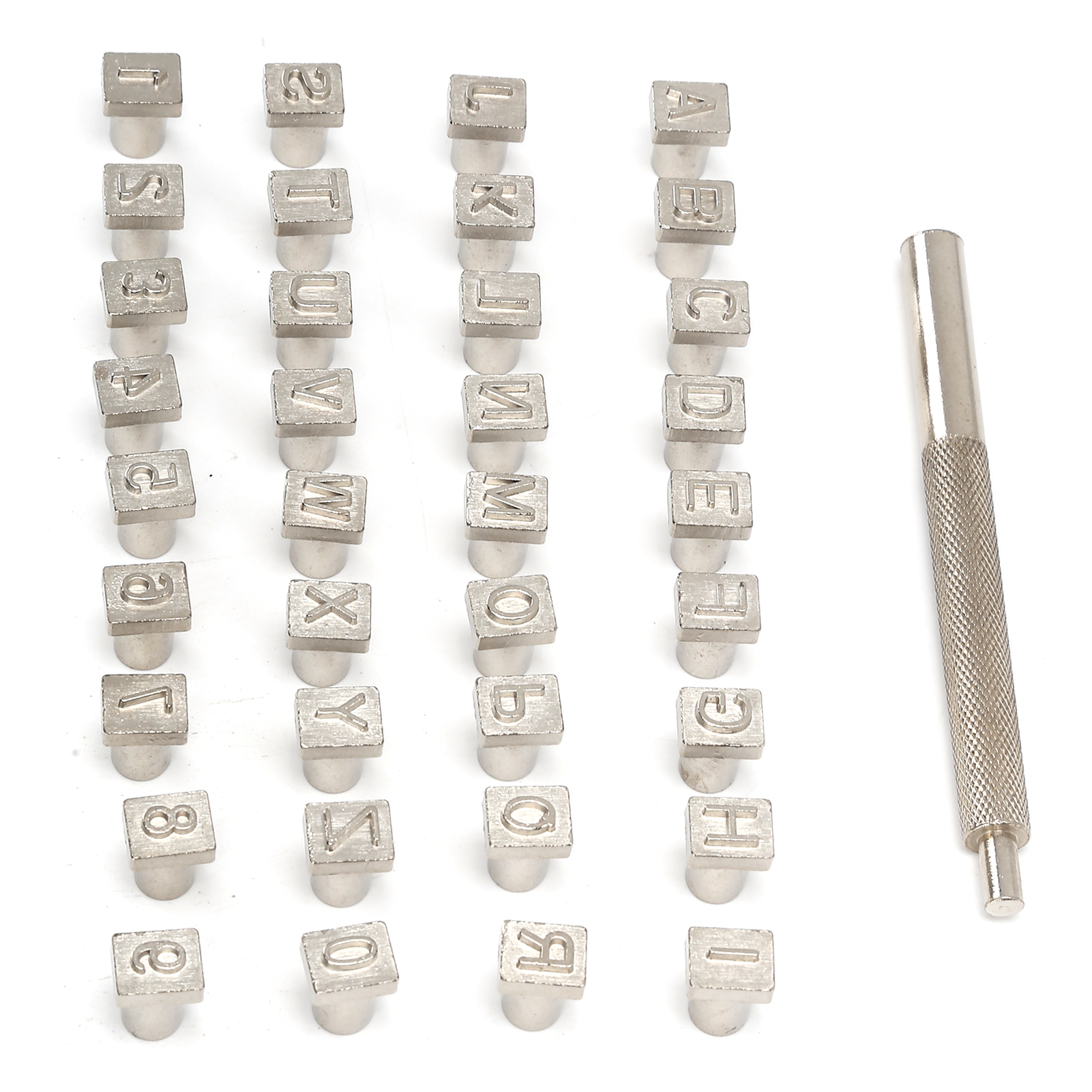 37-teiliges Set Alphabet-stanzen Aus Legiertem Stahl, Zahlen-diy-handwerkzeug Für Leder, Zum Basteln Von Taschen