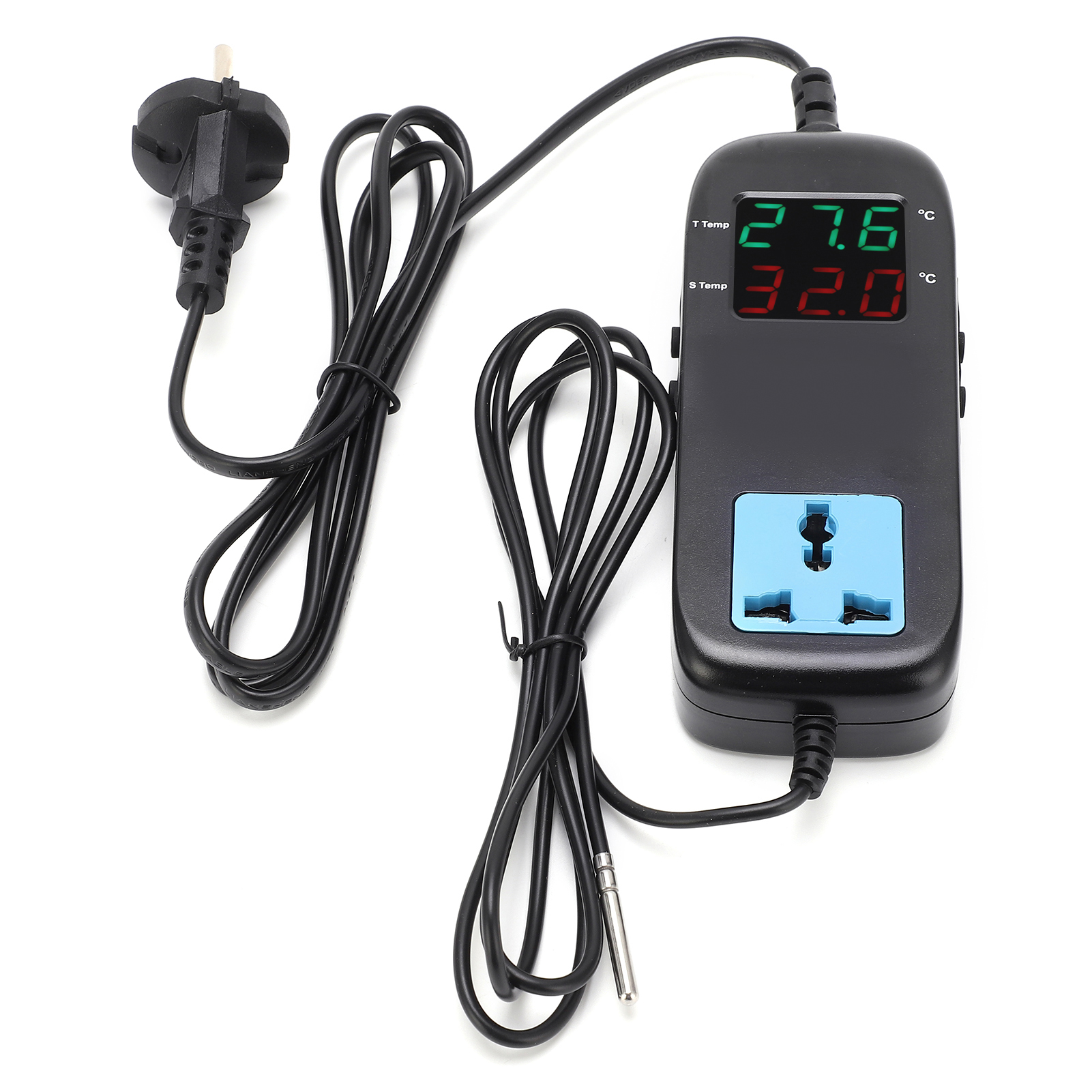 Digitaler Thermostat Mit Display, Intelligenter Elektronischer Temperaturregler, Ac 90v250v, Eu-stecker