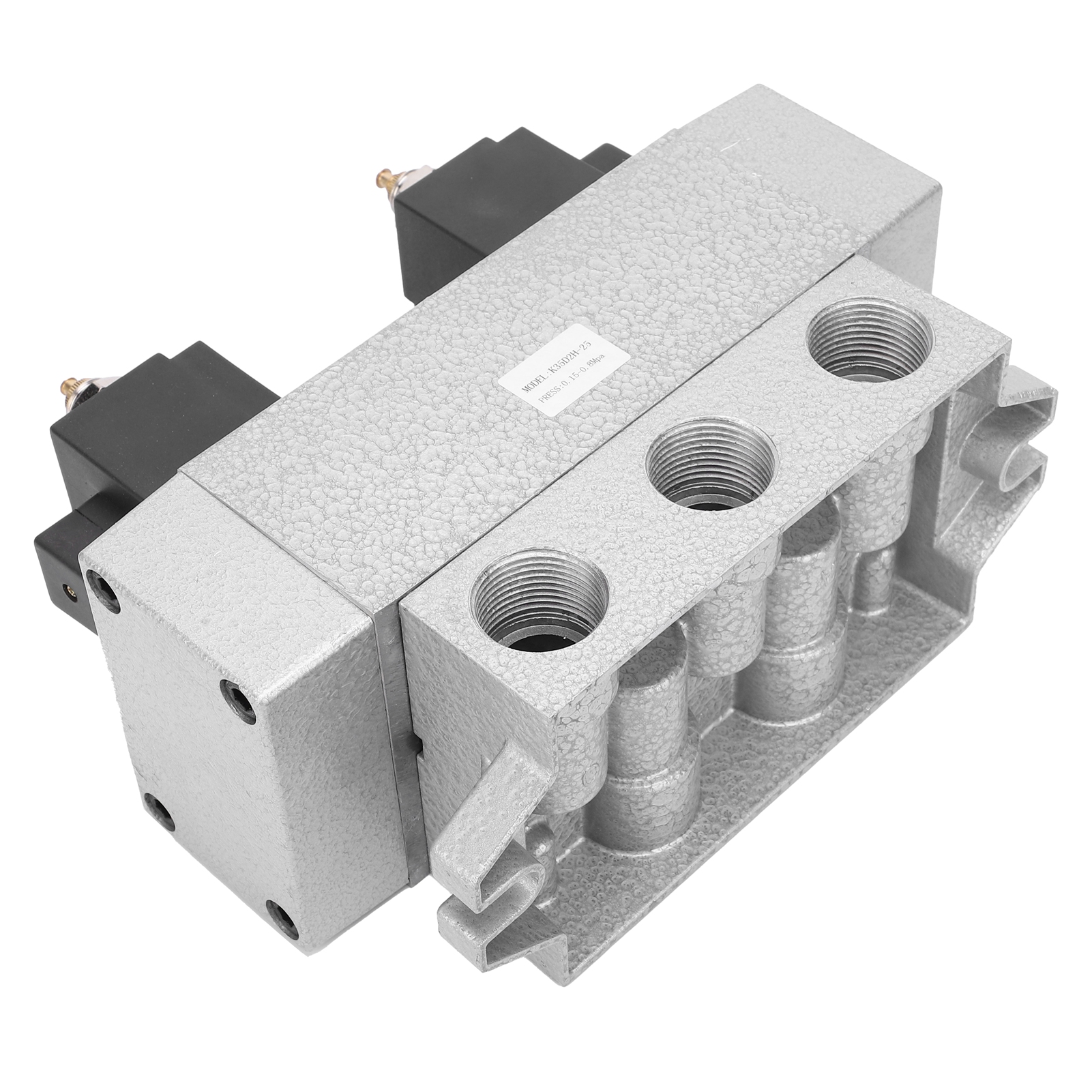 Magnetventil 3-positionen 5-wege Doppel-elektrosteuerung Schiebesäulenbauweise G3/4 Zoll K35d2h-20ac220v