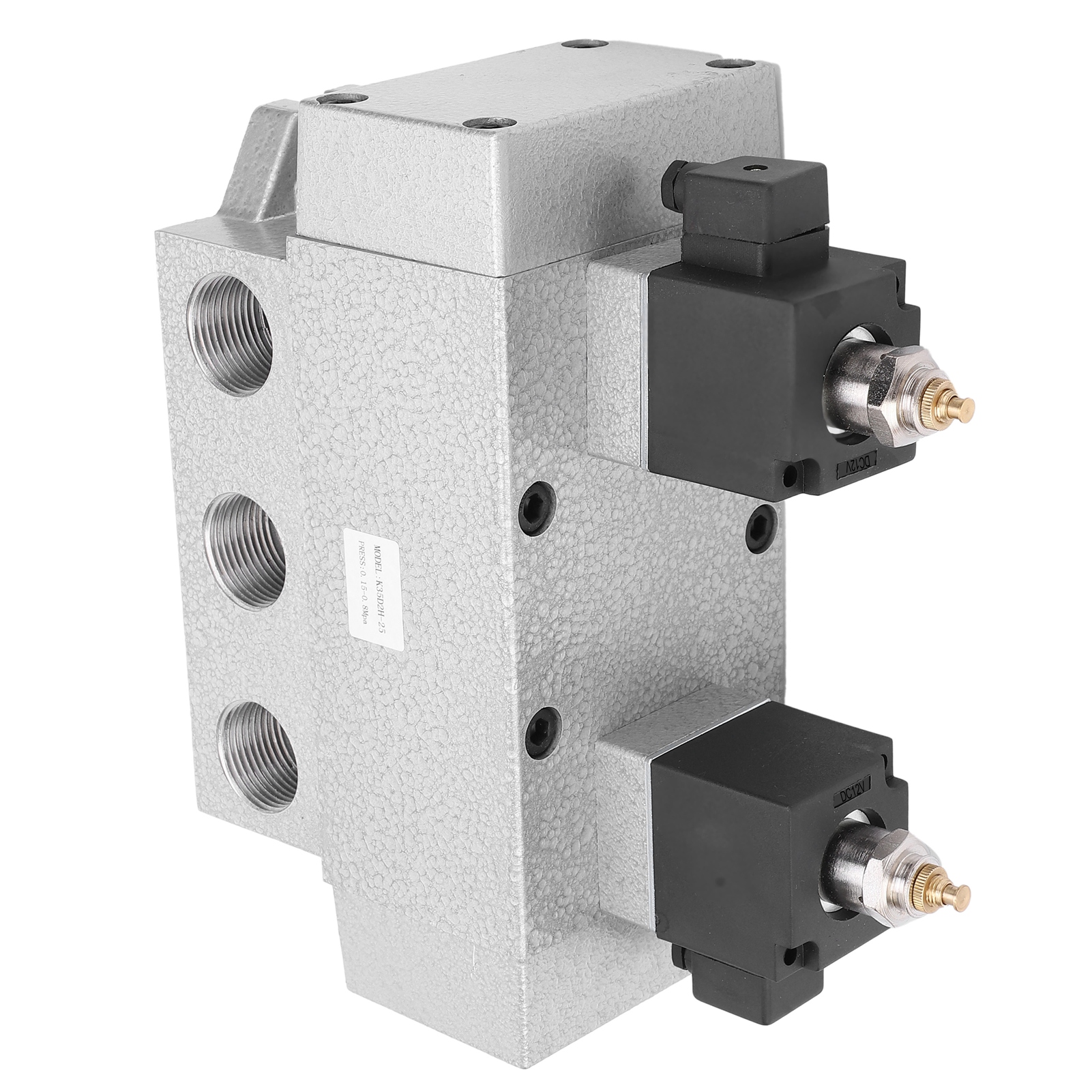 Magnetventil 3-positionen 5-wege Doppel-elektrosteuerung Schiebesäulenbauweise G3/4 Zoll K35d2h-20dc12v