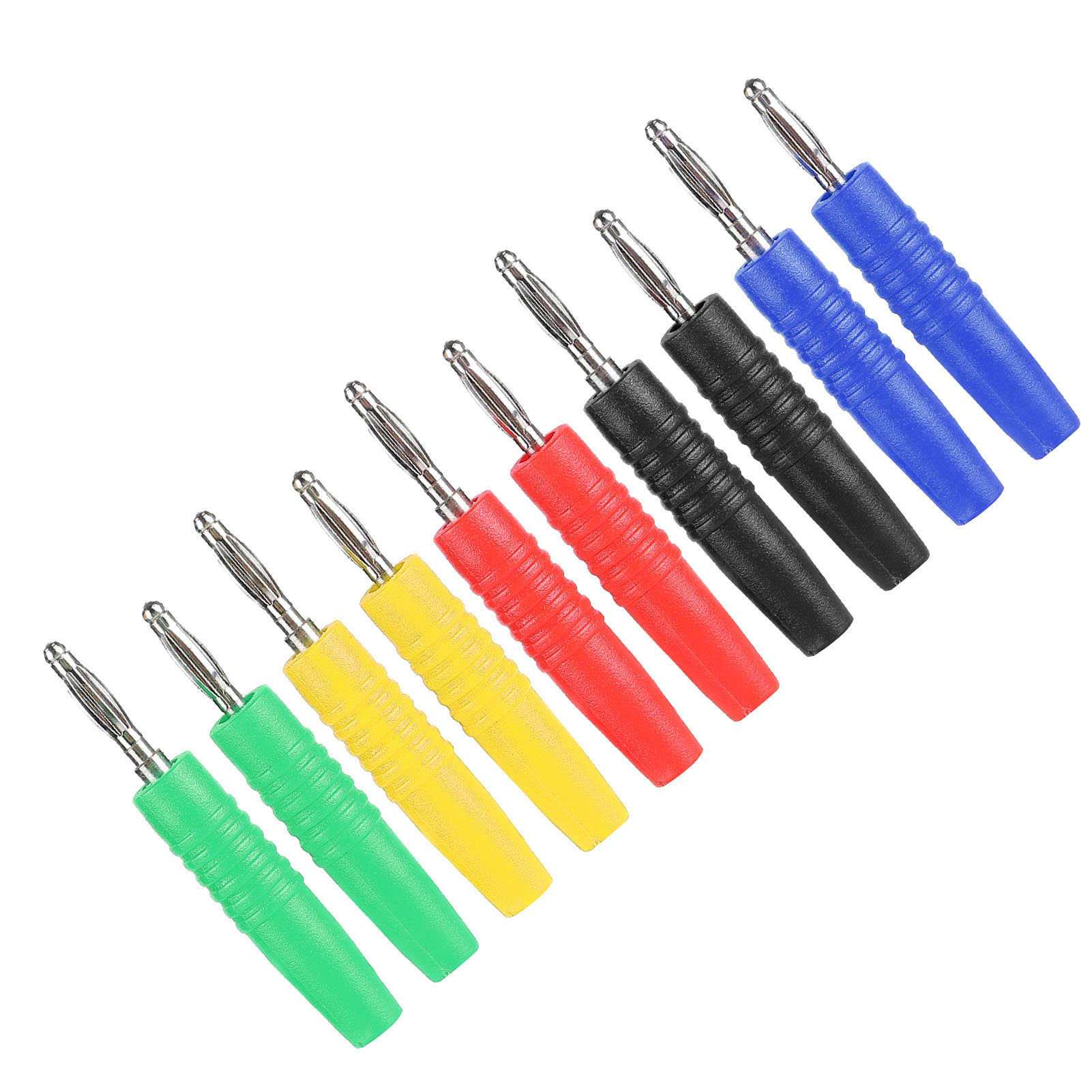 10 Stück U49 2mm Bananenstecker-kabel Bananenbuchse Für Elektrische Prüfungen Rot Schwarz Gelb Grün Blau