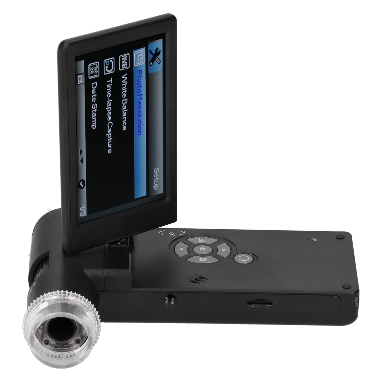 Handmikroskop Mit 4-zoll-lcd-bildschirm, Polarisierender Beleuchtung, 1080/720p, 100–240 V, Eu-stecker