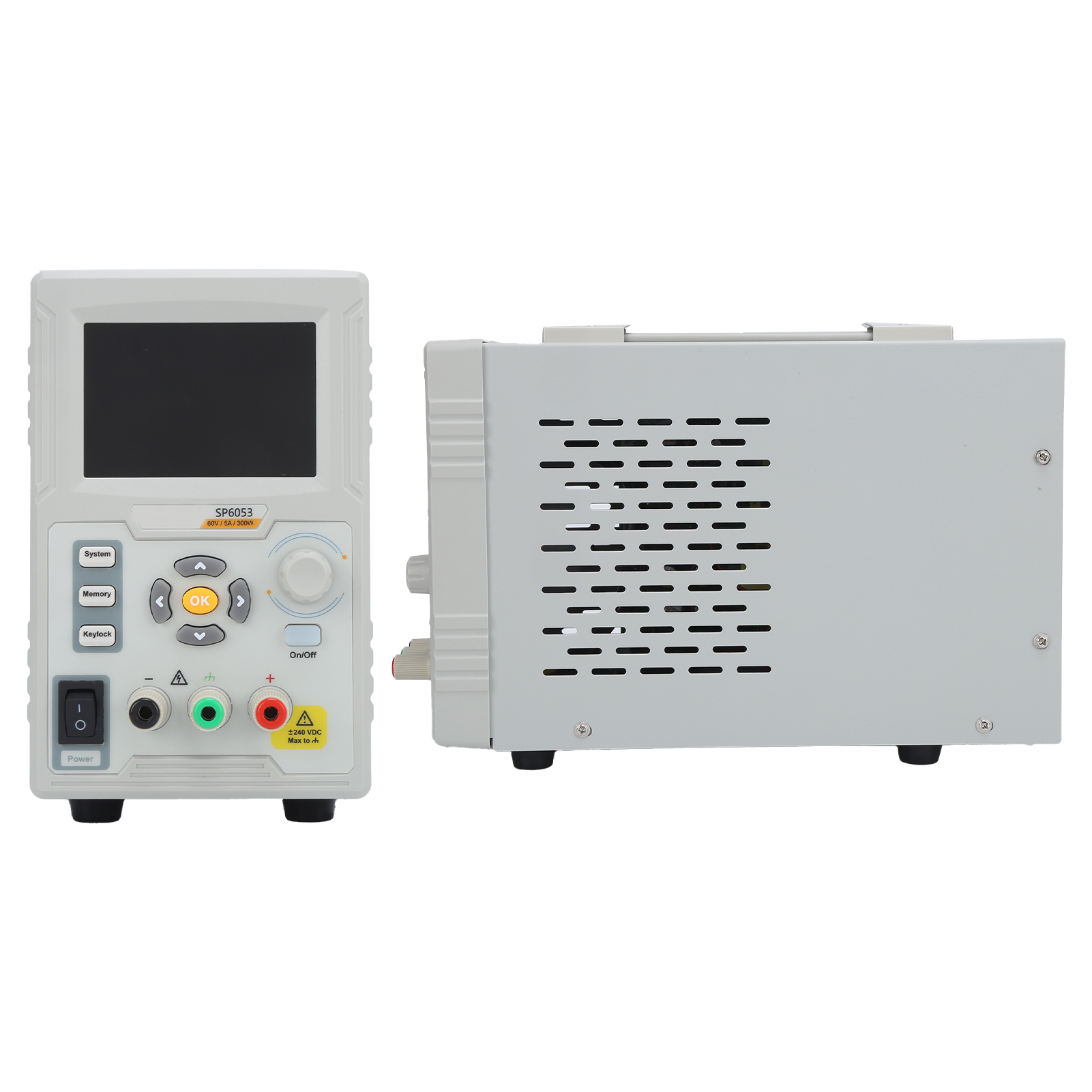 Sp6053 Programmierbares Einkanal-digitalnetzteil Mit Mehrbereichs-spannungs- Und Stromeinstellung, Wechselstrom 110–240 V, Eu-stecker