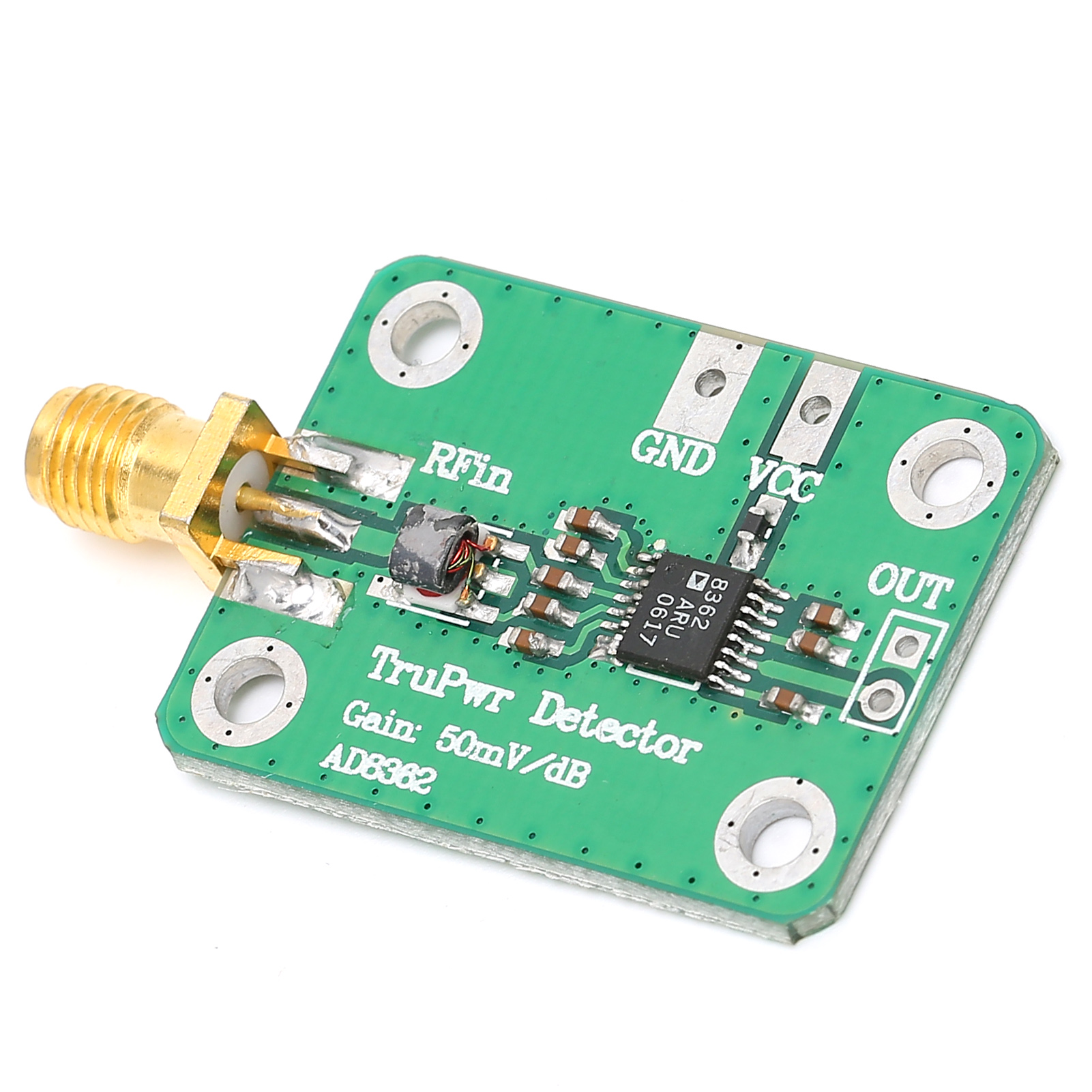 Detektormodul Hf-signalmessgerät Leistungsdetektionsplatine Industrielle Steuerungskomponente Ad8362