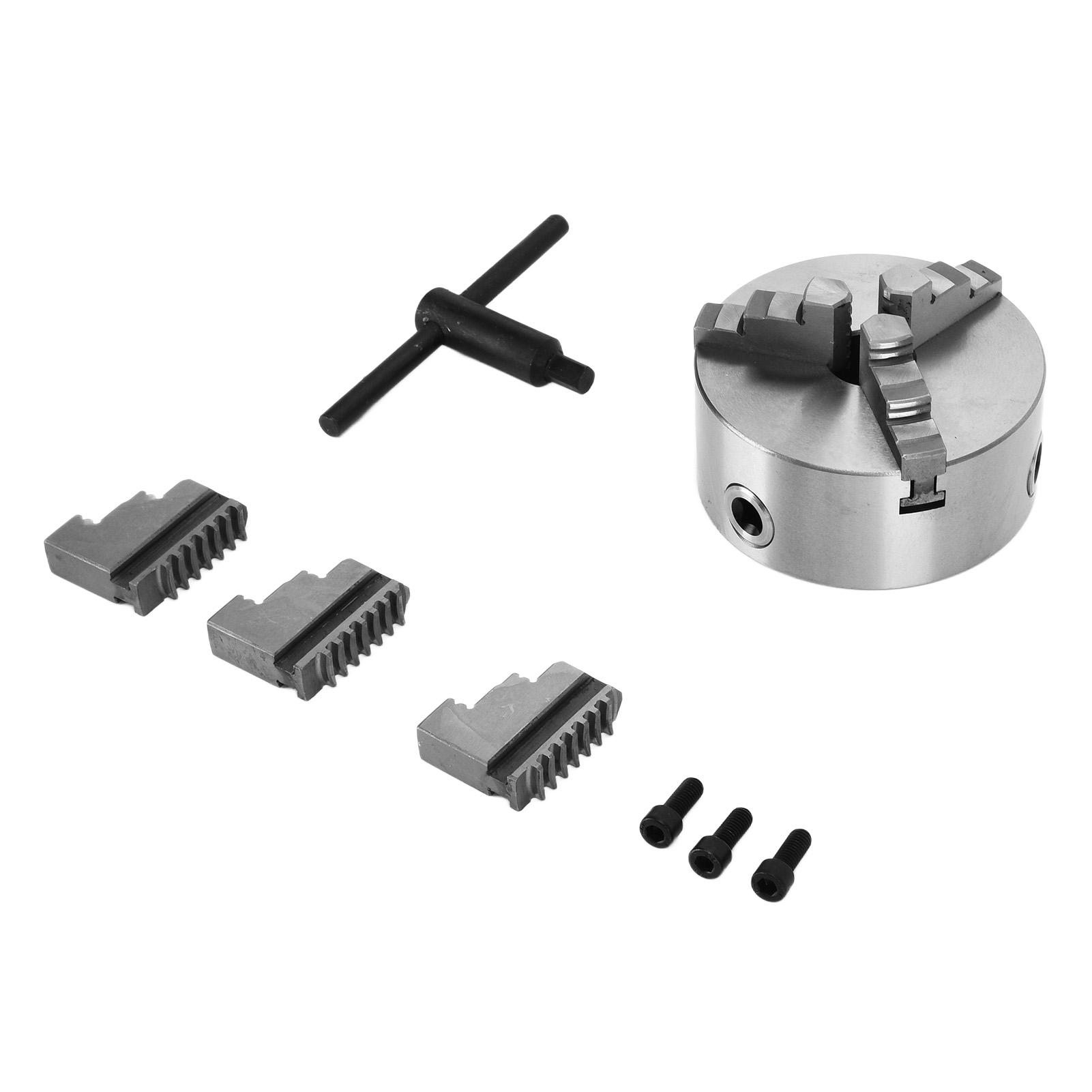 Selbstzentrierendes Drehbankfutter, Metall, 3 Backen, Zubehör-ersatzteilset Mit Schraubenschlüssel K11-125