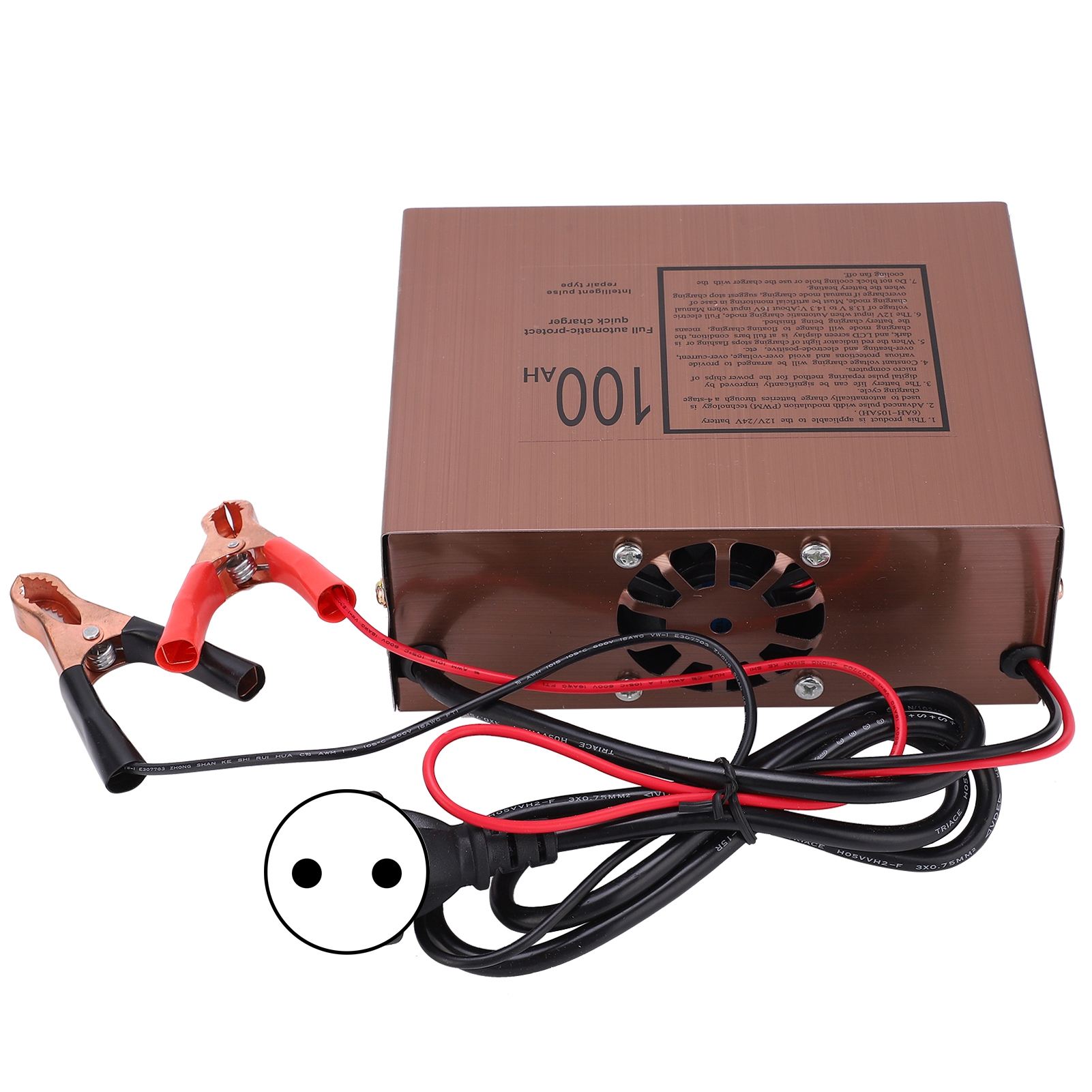 Intelligentes 220-w-batterieladegerät Für 12 V Und 24 V Auto Und Motorrad, Mf-2c, Ac250v, Eu-stecker