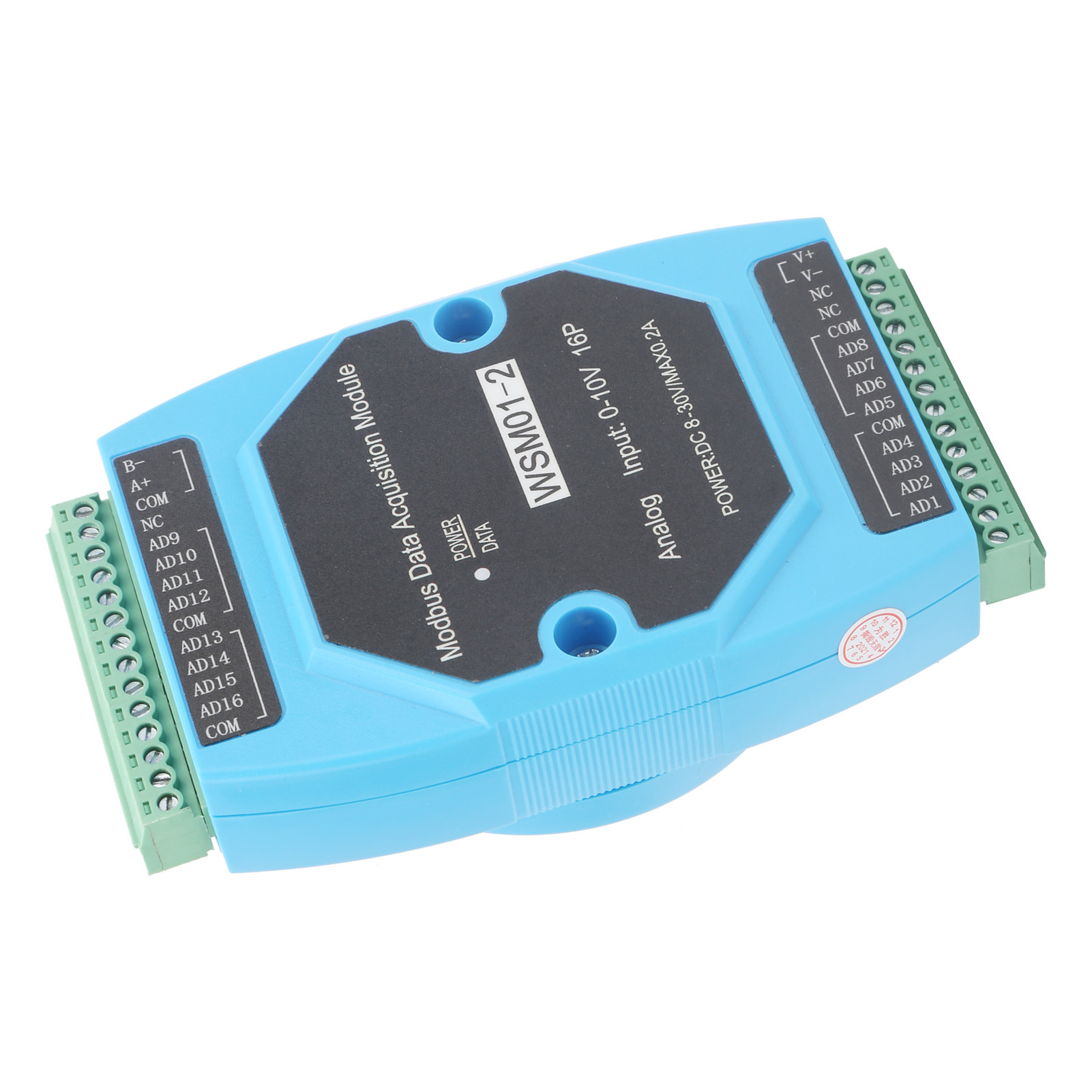 Spannungserfassungsmodul Datensammler/logger 16ad 0‑10v Analoggrößeneingang Wsm01-2