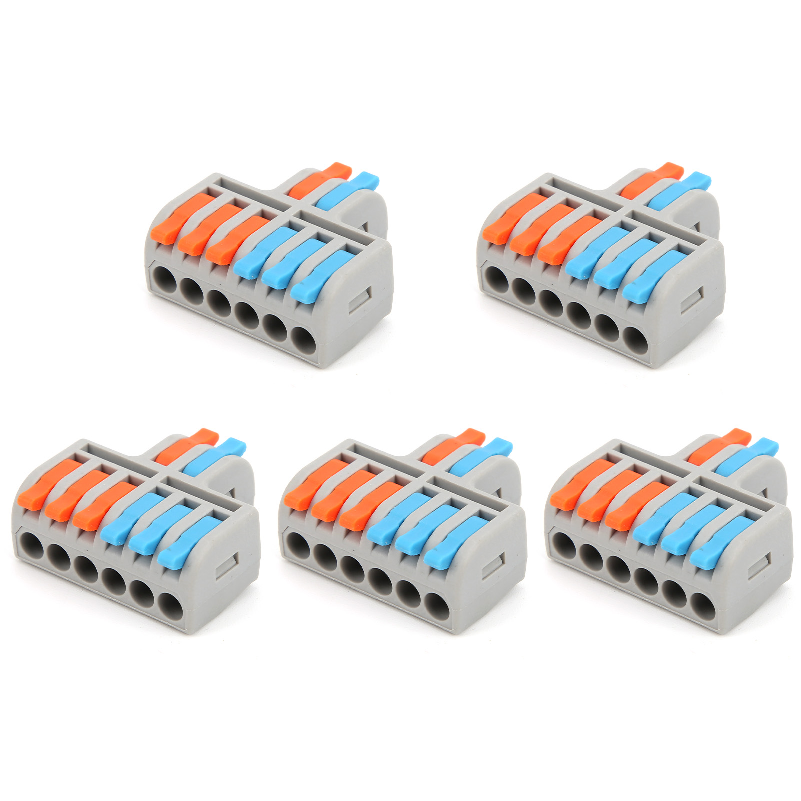 5-teiliges Set Hebelmutterverbinder, Kompaktverbindung Für Starre/flexible Leitungen, 250 V/4 Kv, 32apct‑62